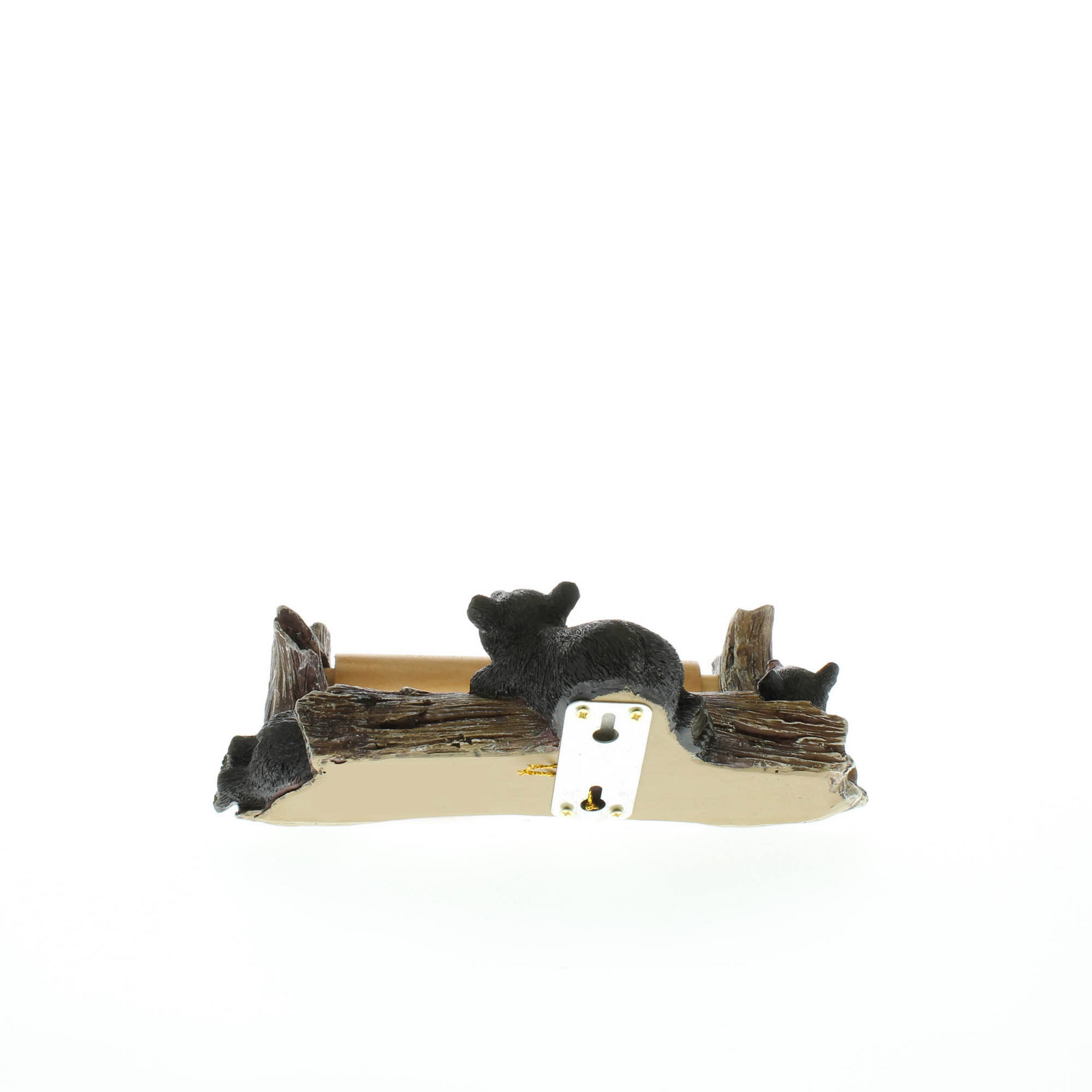 9" Black Bear Toilet Paper Holder