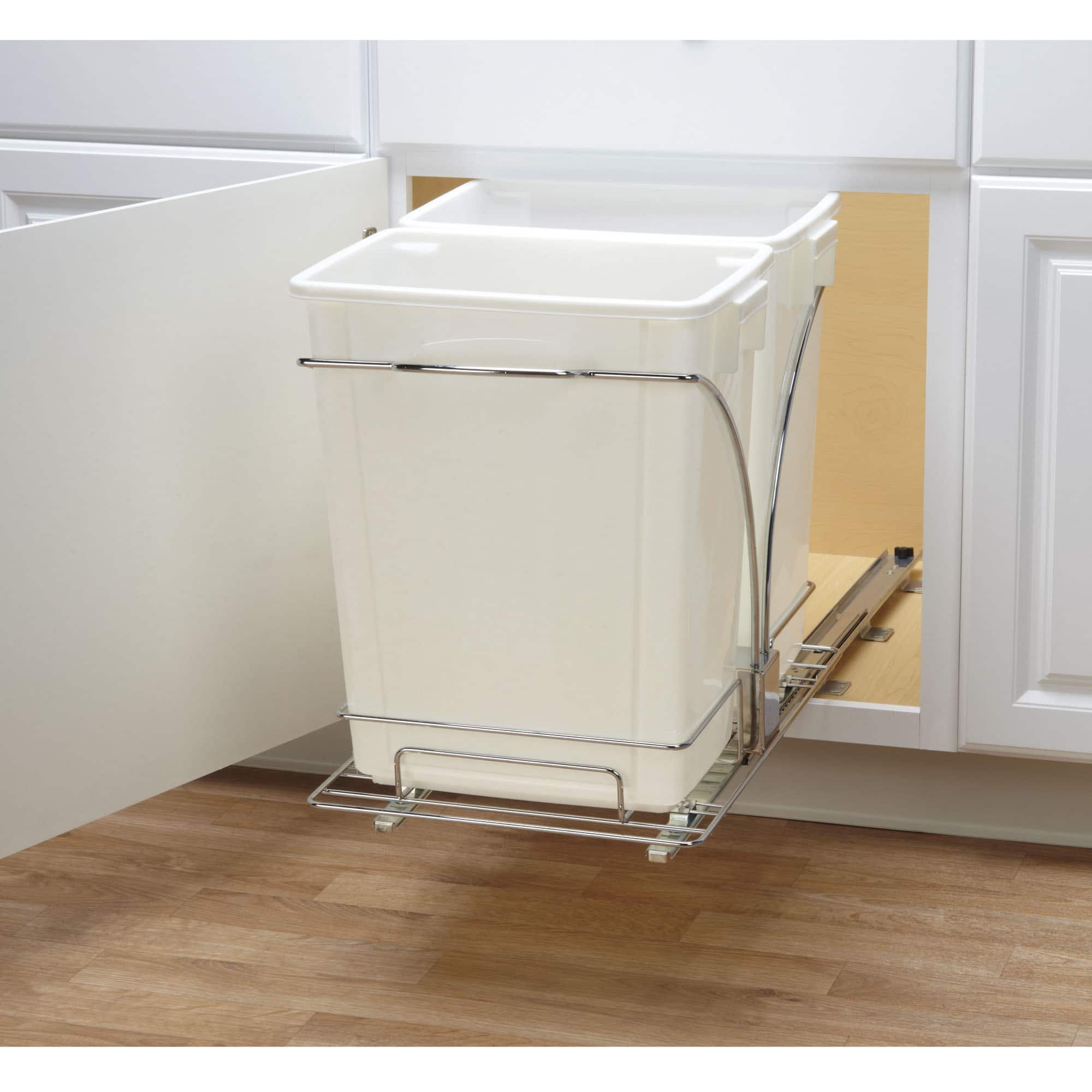 Household Essentials Glidez Double Pull Out Trash Can