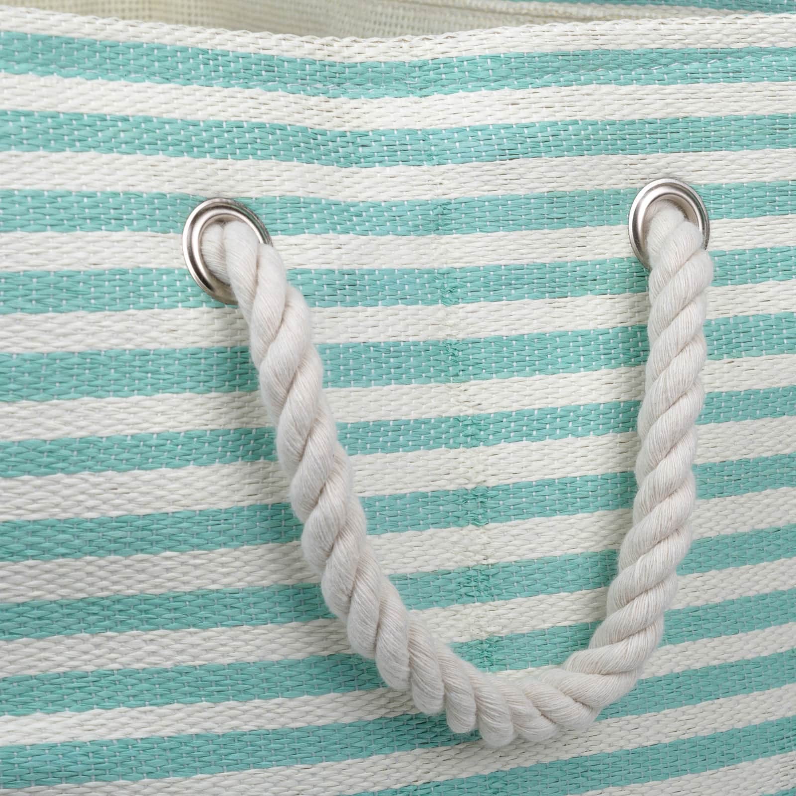 DII® Pinstripe Rectangle Woven Paper Storage Bin