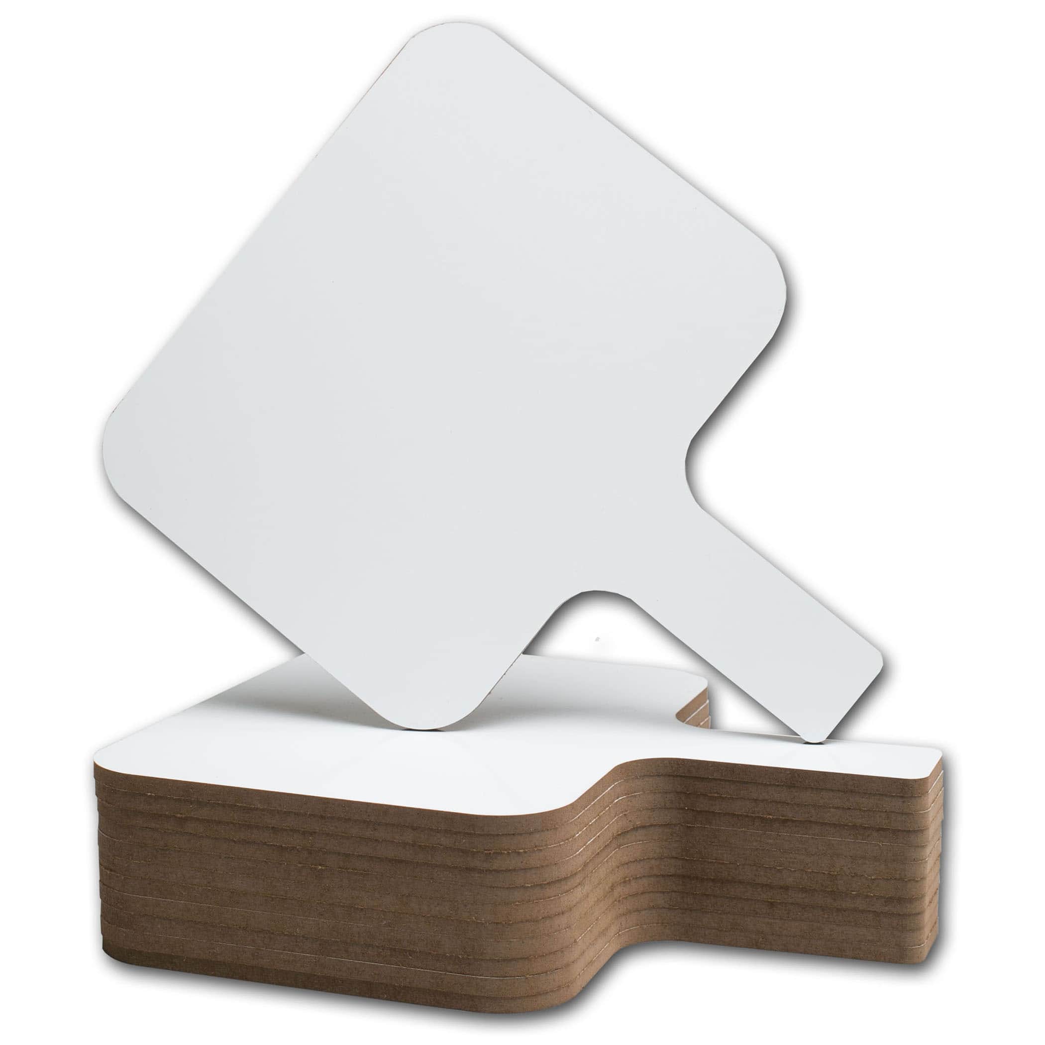 Flipside Rectangular Dry Erase Answer Paddle, Pack of 12