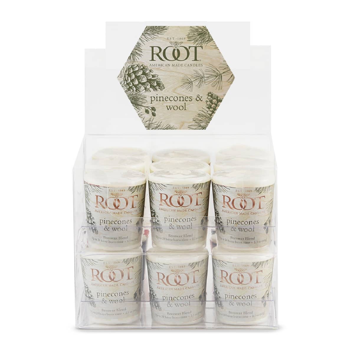 Root Candles Scented 20 Hour Beeswax Blend Votive Candles