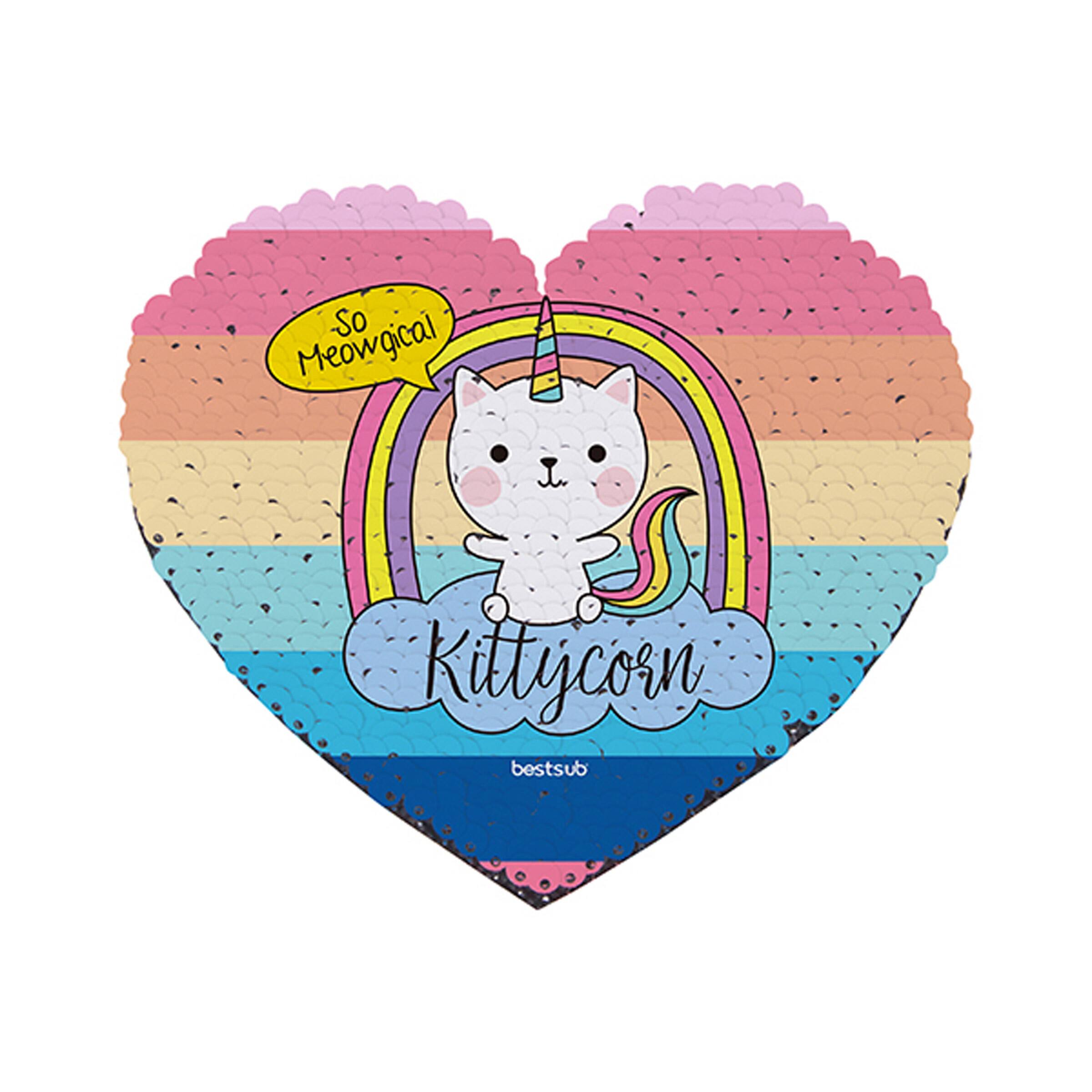 Craft Express Sublimation Heart Shaped Sequin Patches, 2ct.