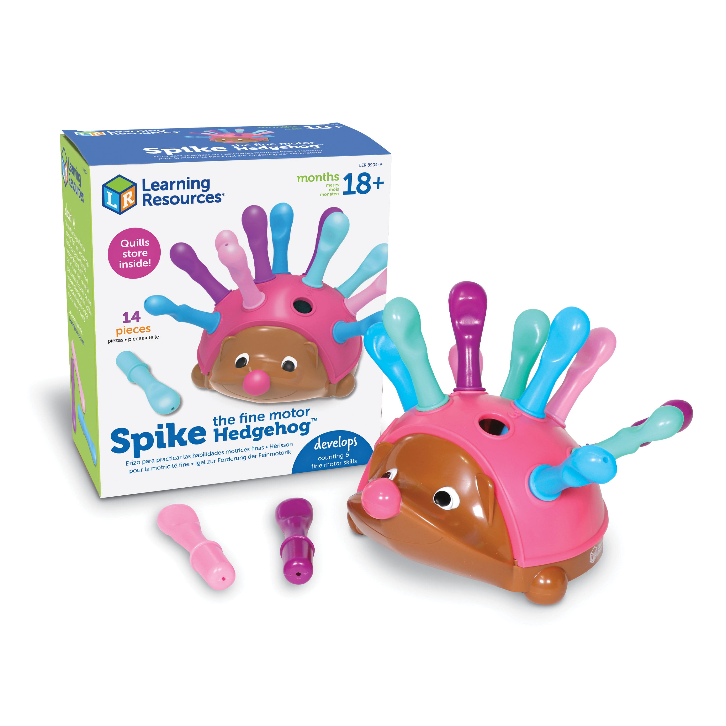 Learning Resources Pink Spike The Fine Motor Hedgehog