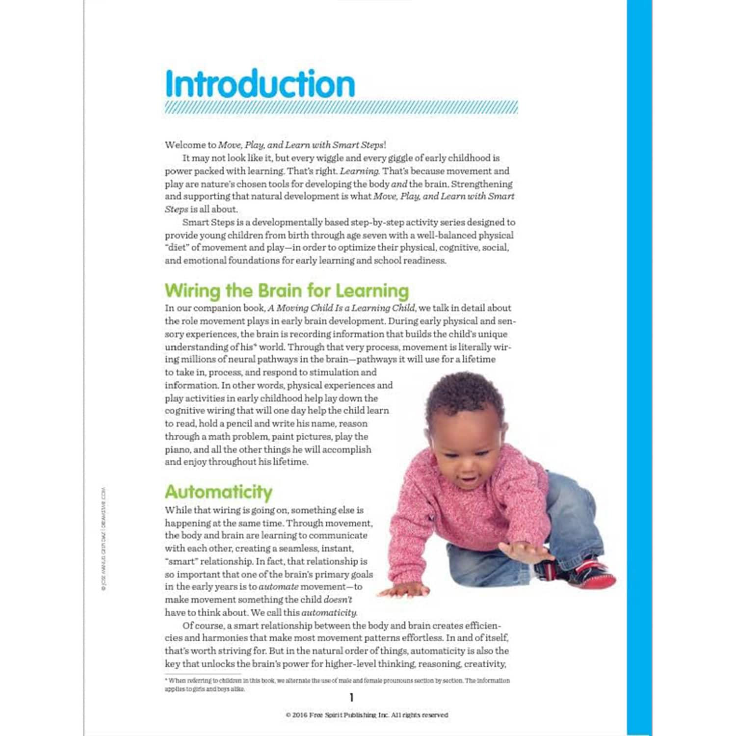 Free Spirit Publishing Move, Play & Learn Smart Steps Sequenced Activities to Build Body & Brain