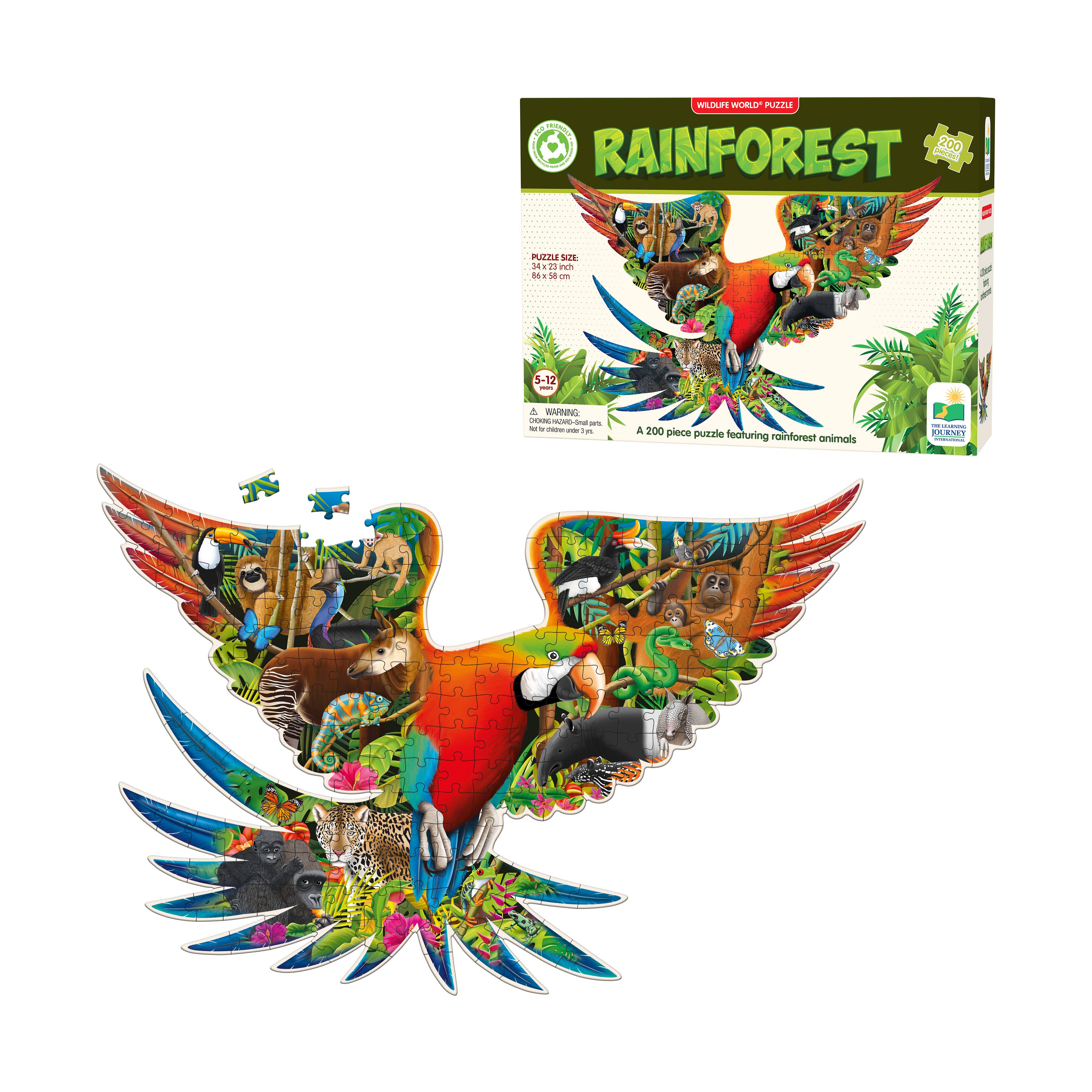 Wildlife World Puzzle - Rainforest: 200 Pcs