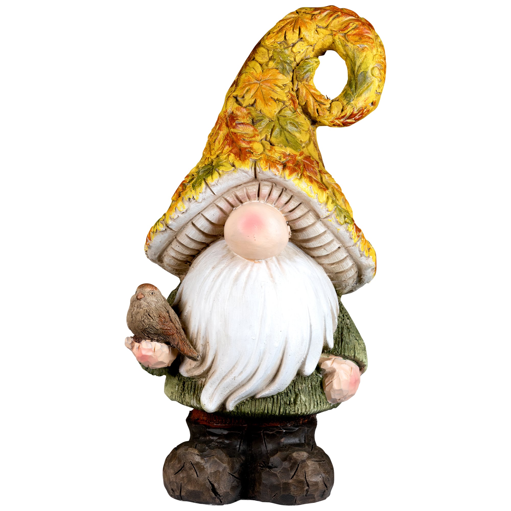 Northlight 16.5" Fall Harvest Gnome Garden Statue with Maple Leaf Mushroom Hat | Michaels®