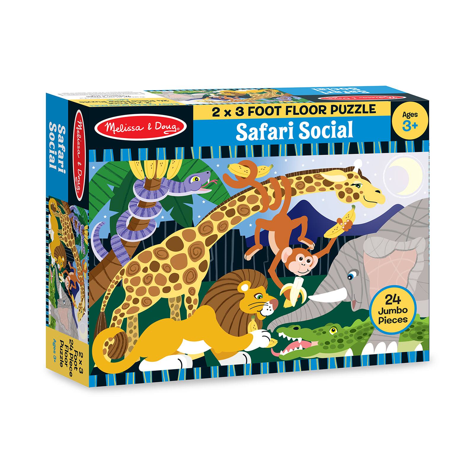 Melissa & Doug® Safari Social Floor Puzzle | 24" x 36" | Michaels®