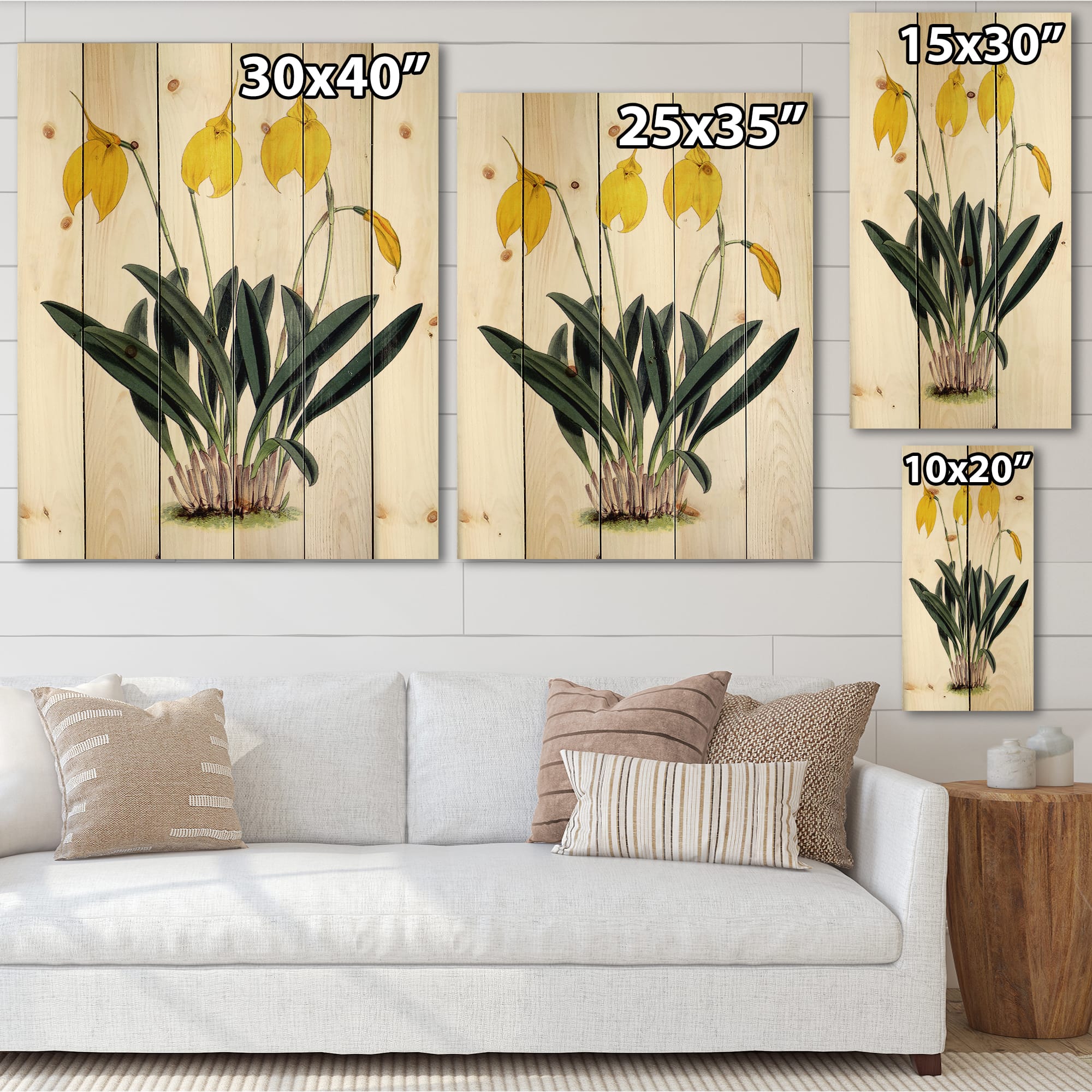 Designart - Retro Orchid Flowers