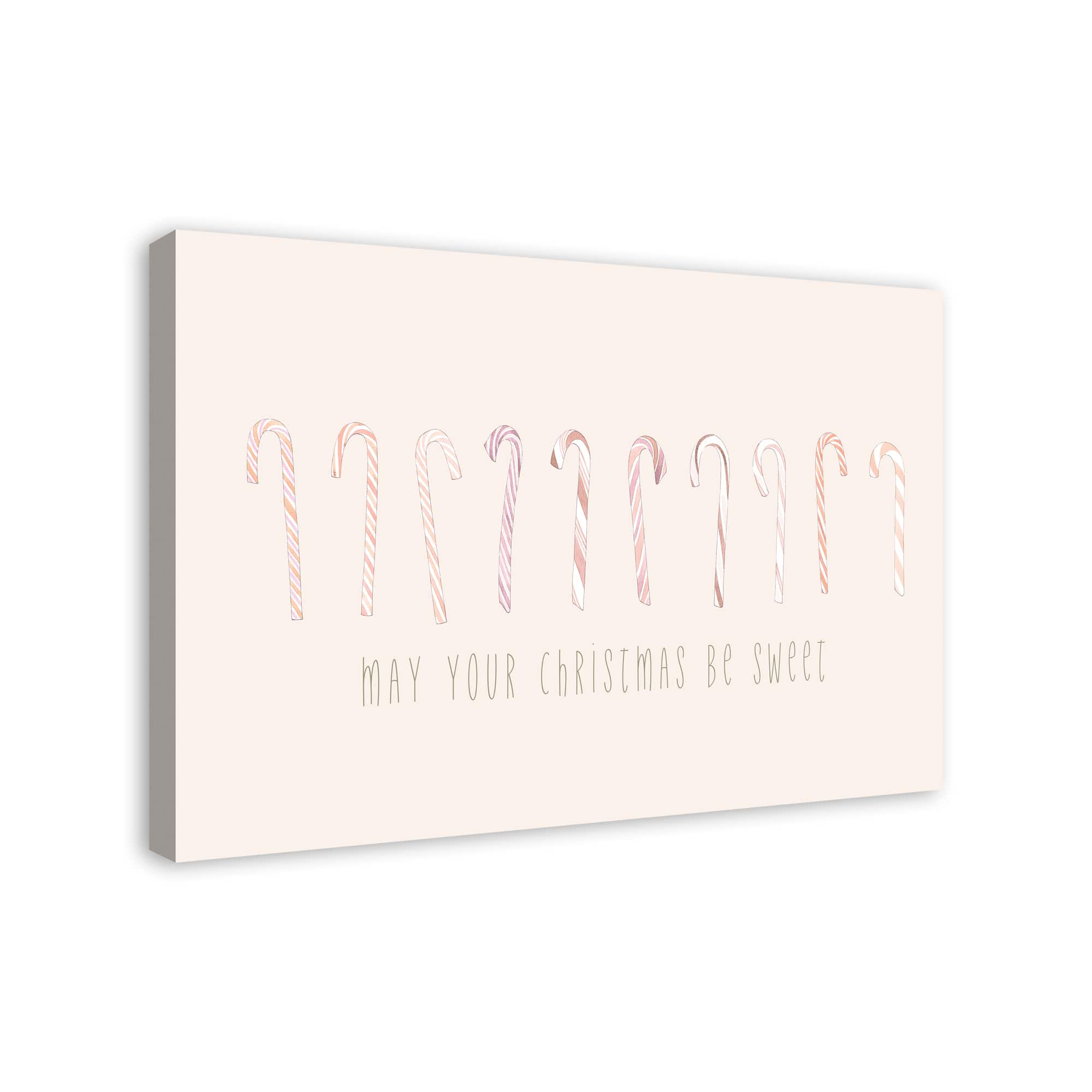 May Your Christmases Be Sweet Canvas Wall Art