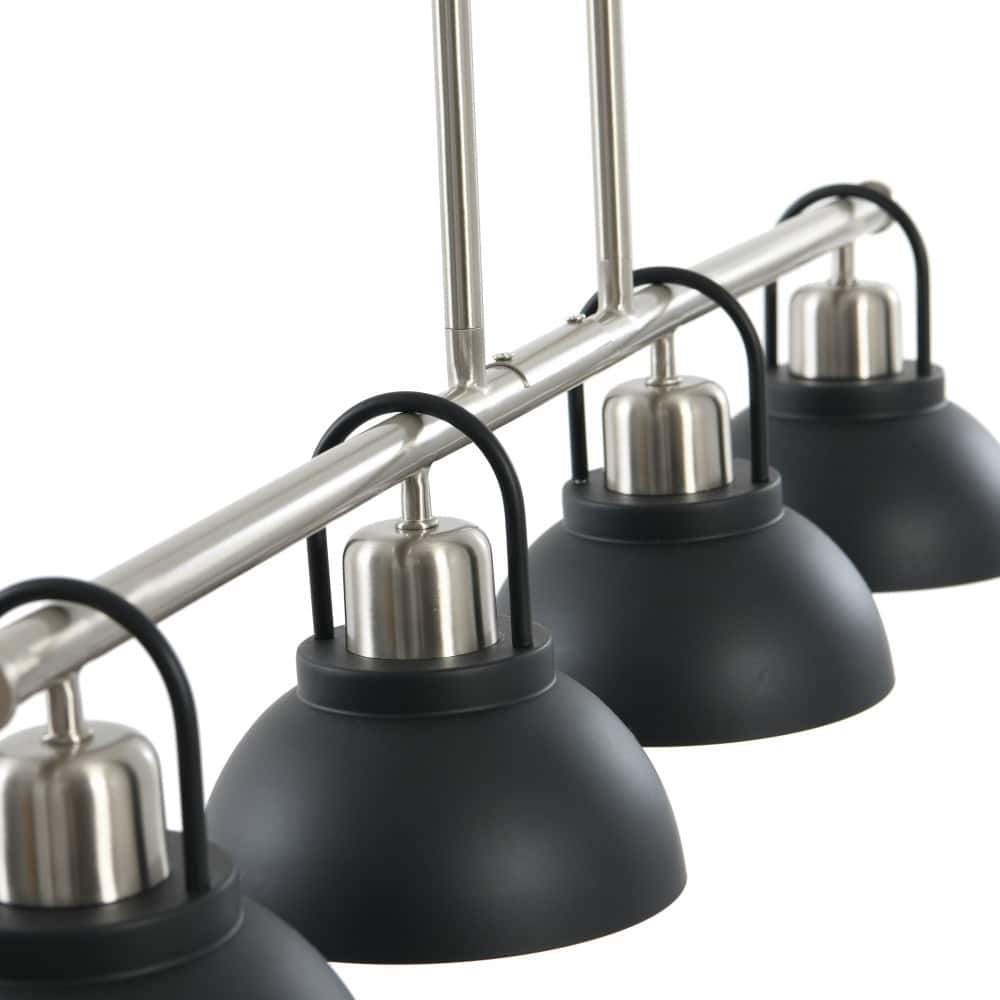 Hello Honey® Robert Stevenson Lighting Walsh Metal 4-Light Linear Chandelier with Shades