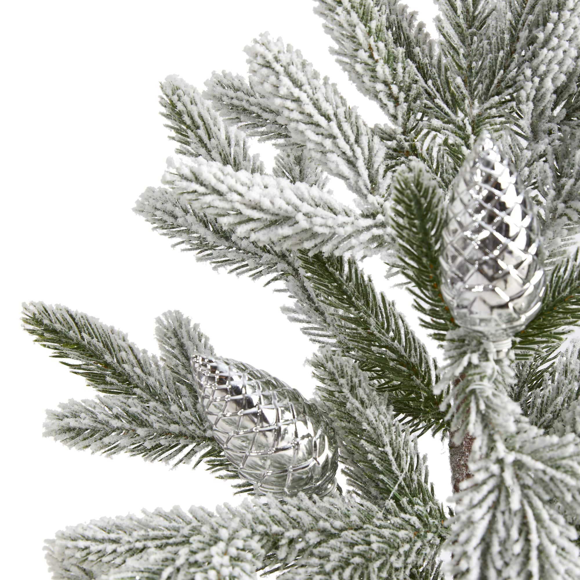 2.5ft. Unlit Flocked Christmas Artificial Christmas Tree