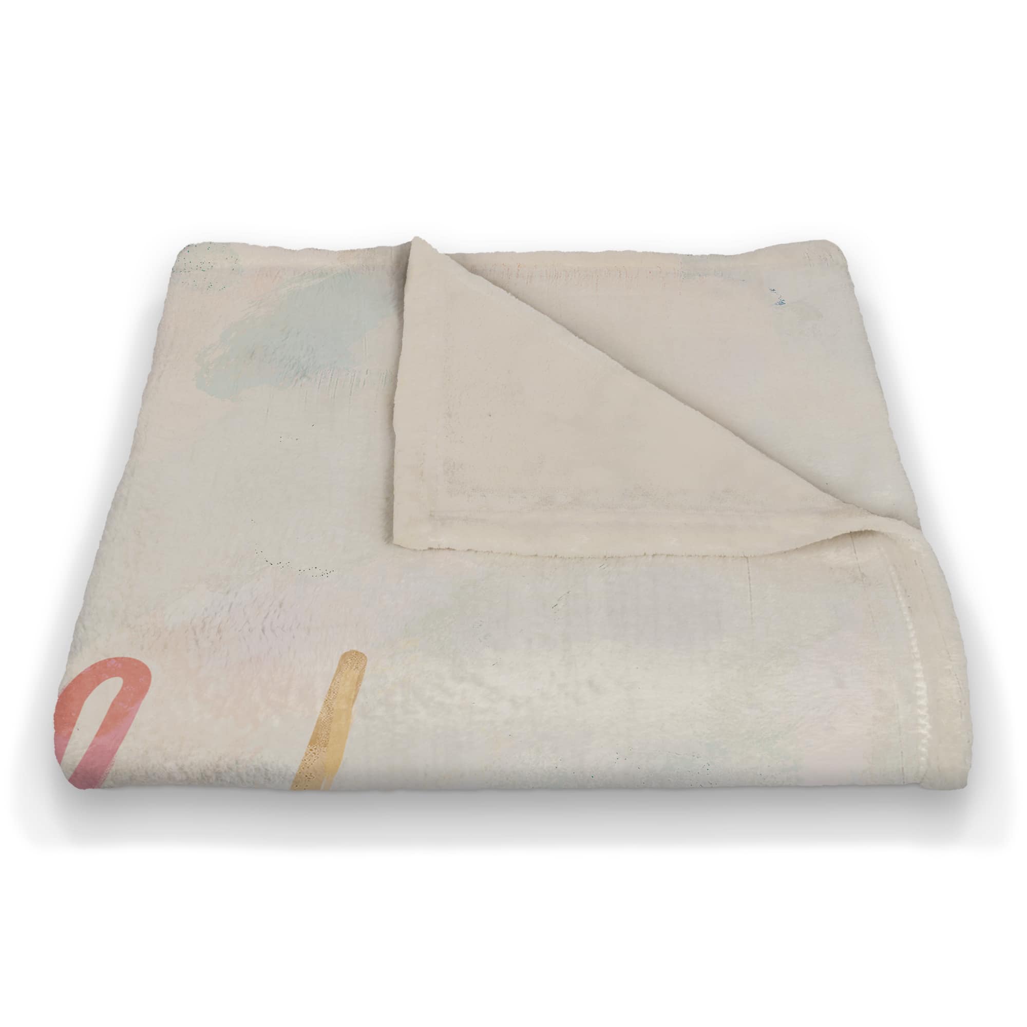 50" x 60" In a Field of Roses Coral Fleece Throw Blanket