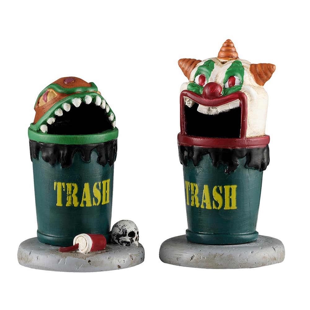 Lemax® Spooky Town® Terrifying Trash Can Set, 2ct. | Michaels
