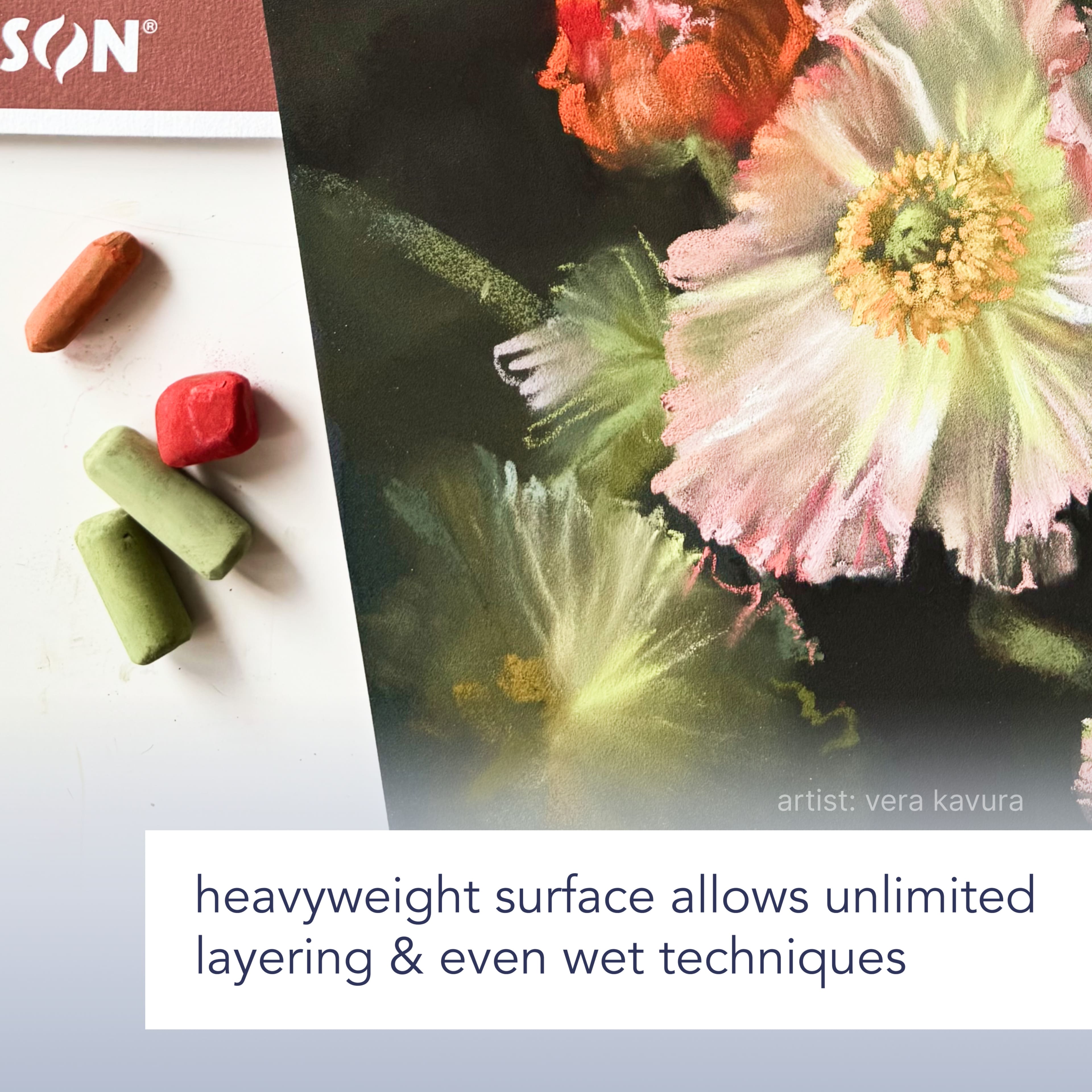 Canson® 9.4" x 12.6" Mi-Teintes® Velvet Charcoal Black Pastel Paper Pad