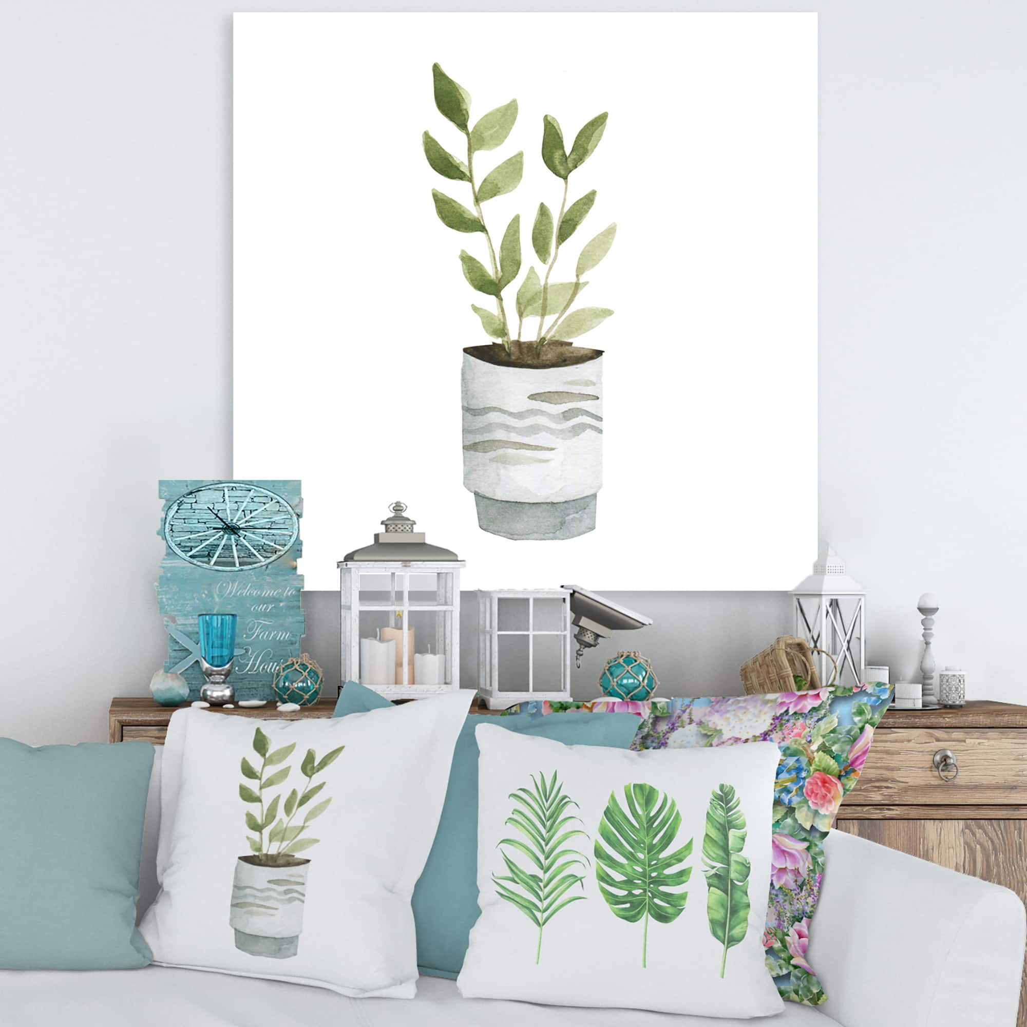 Designart - Indoor Green Home House Plants II