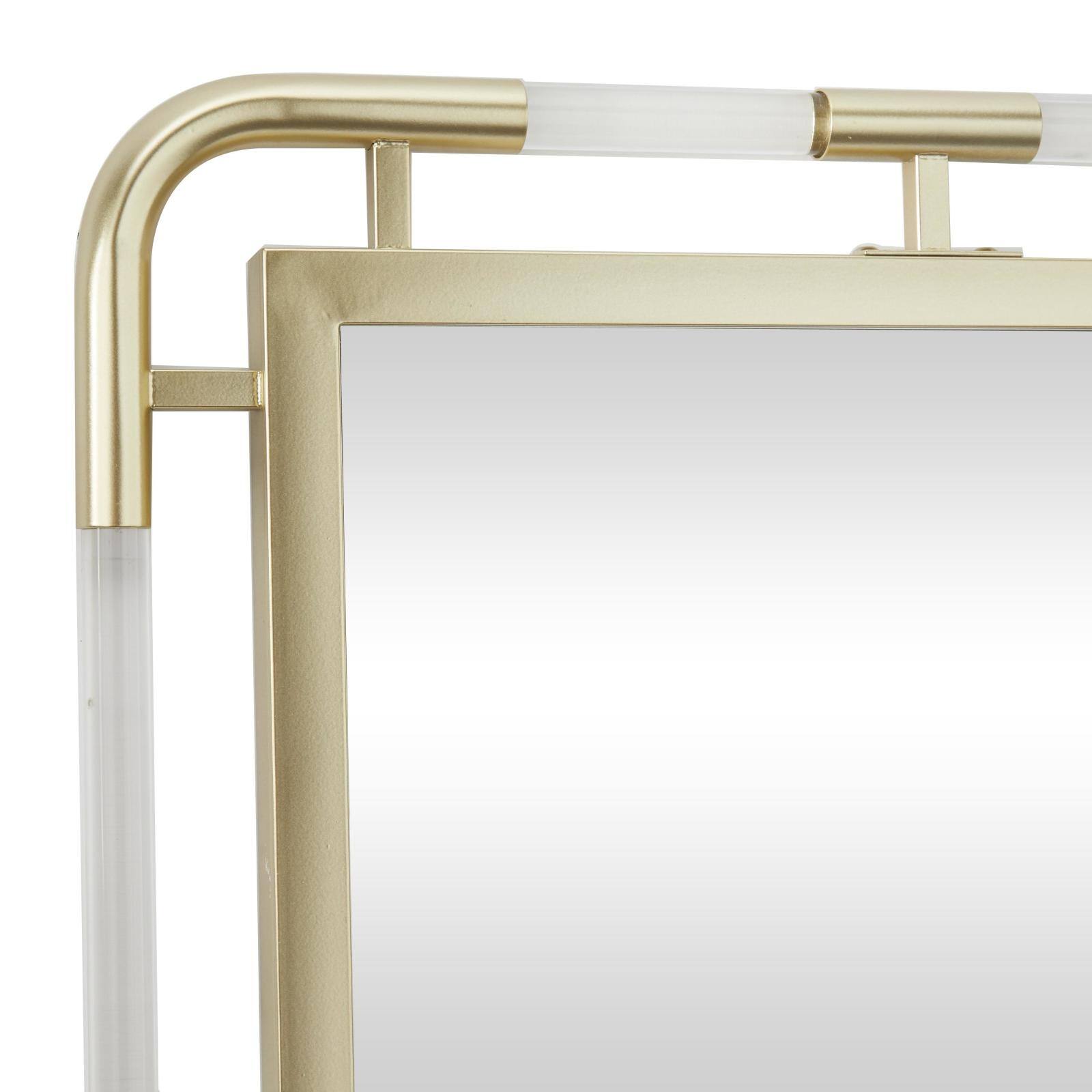 24" x 32" Gold Metal Glam Wall Mirror