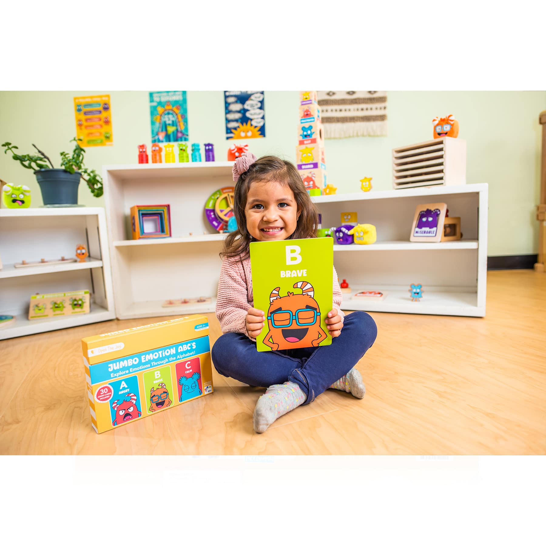 Open the Joy Jumbo ABC Emotion Cards Set