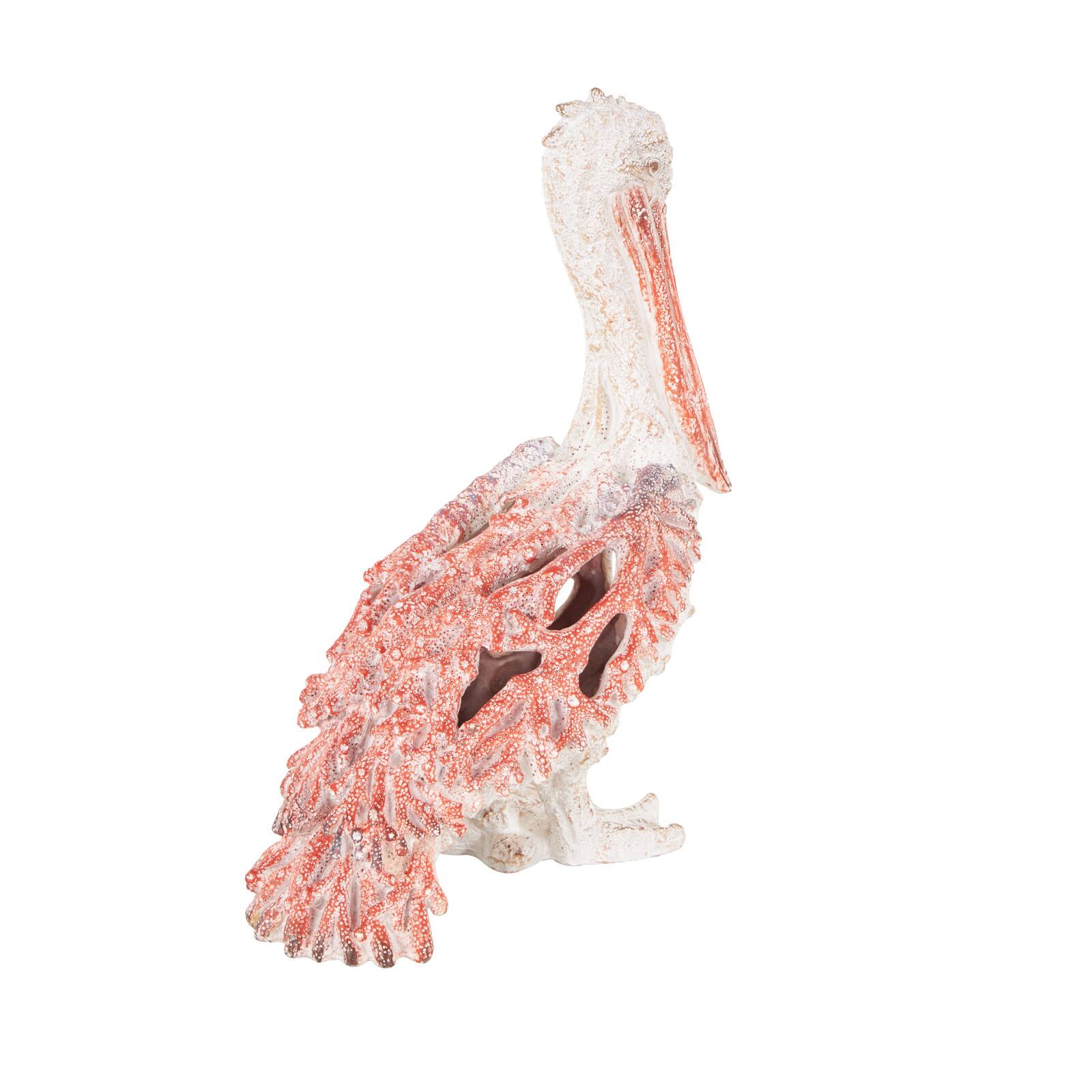13.5" Textured Polystone Pelican Sculpture