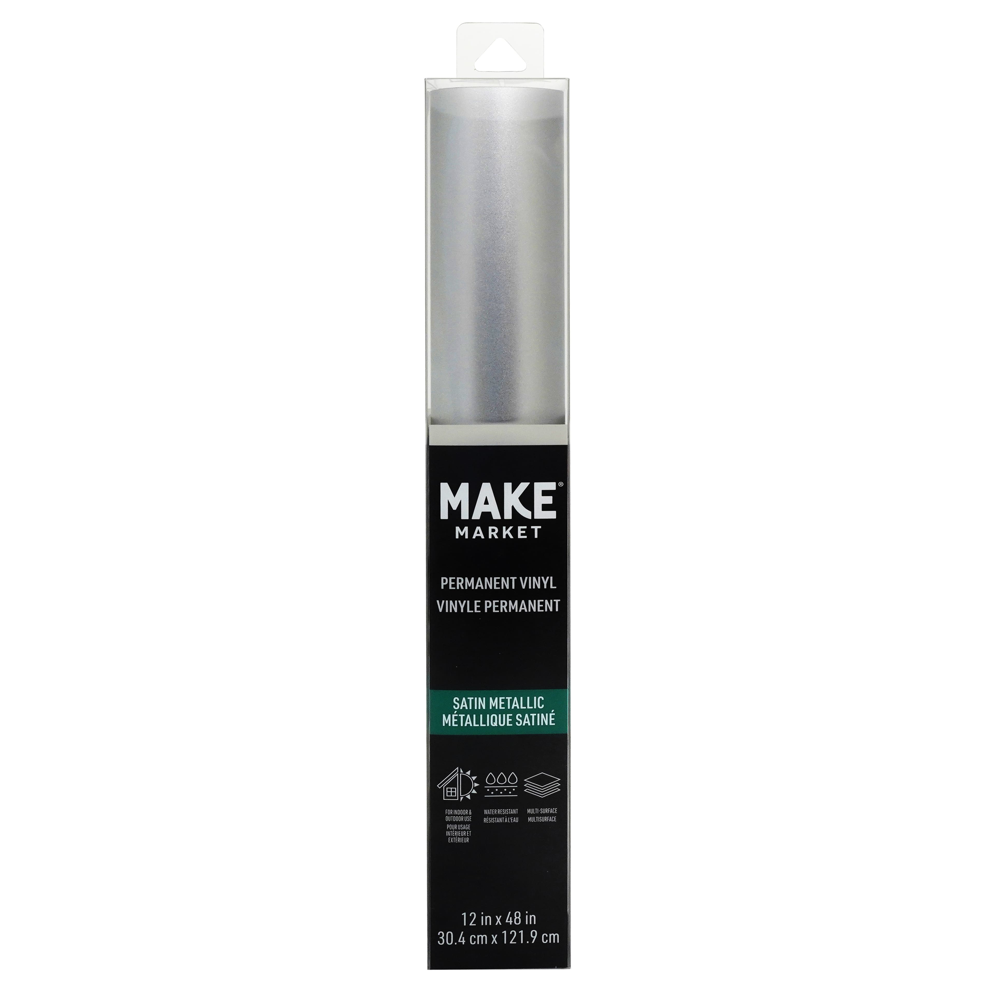 12 Pack: Satin Metallic Permanent Vinyl by Make Market®