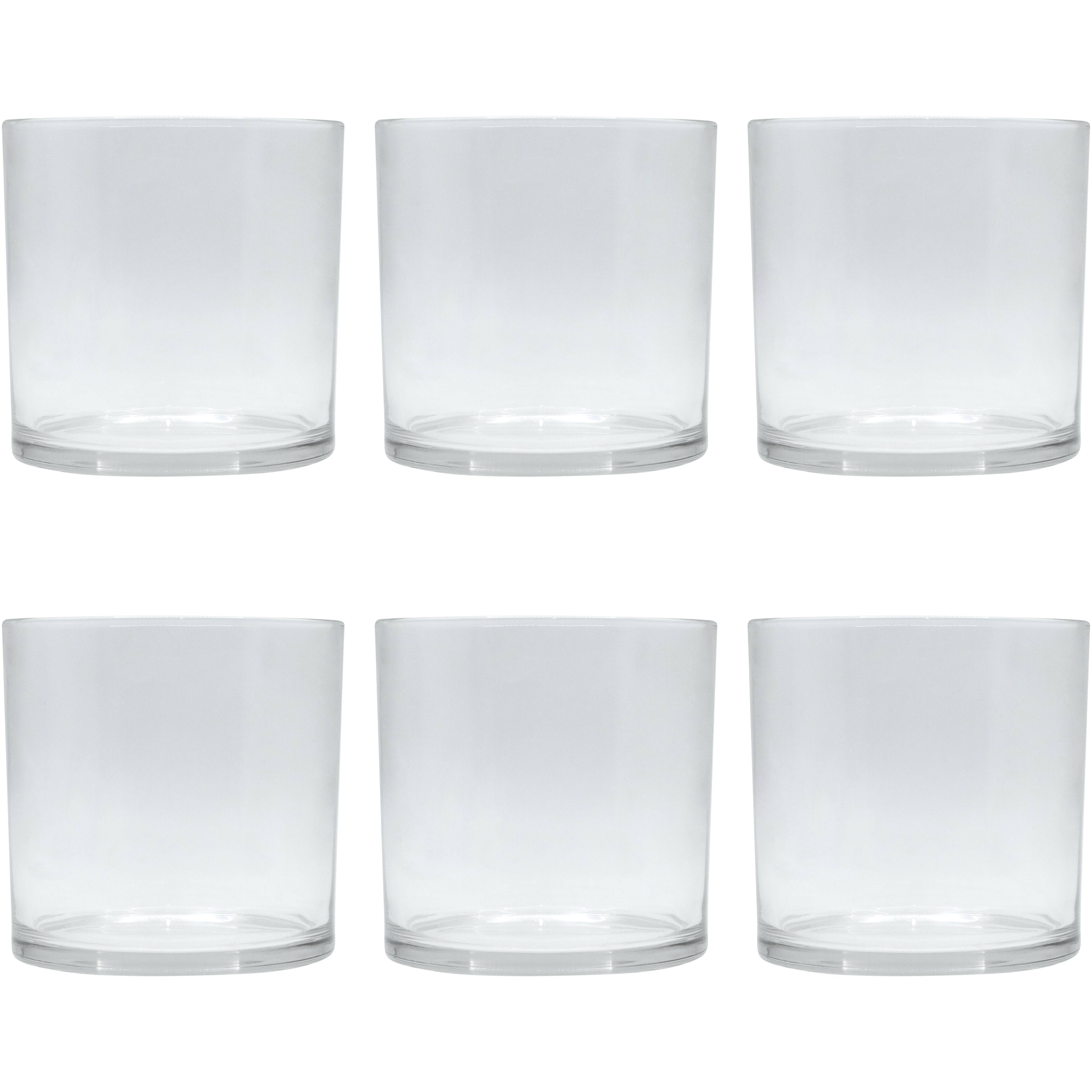 6 Pack: 6" Clear Glass Cylinder Vase by Ashland®