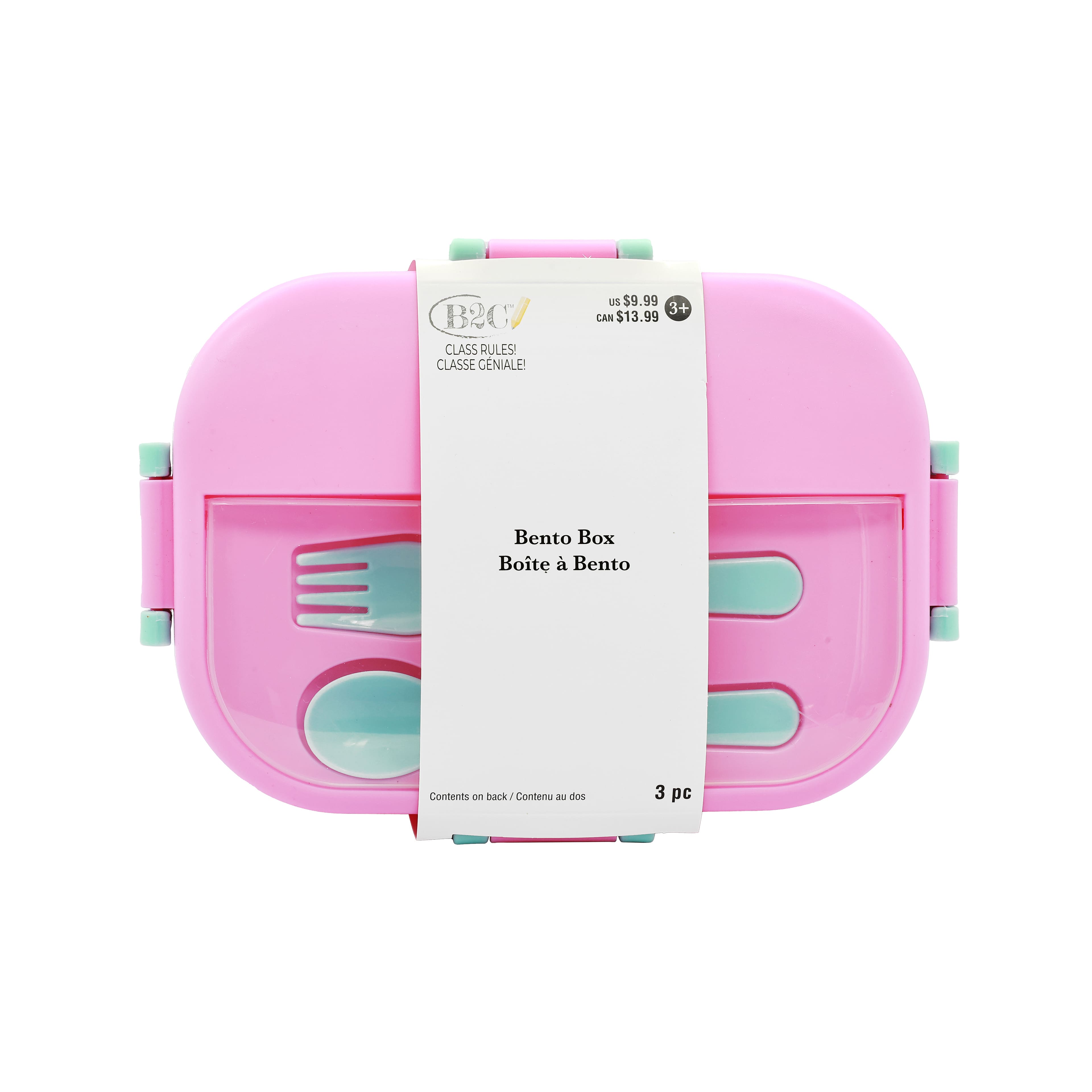Class Rules! 3-Compartment Bento Box & Utensil Set by B2C™