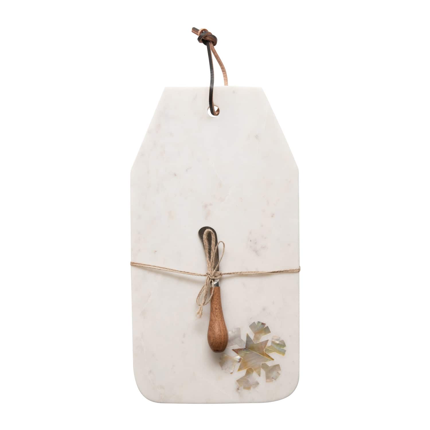 Hello Honey® Marble Cheese Cutting Board & Canape Knife Set
