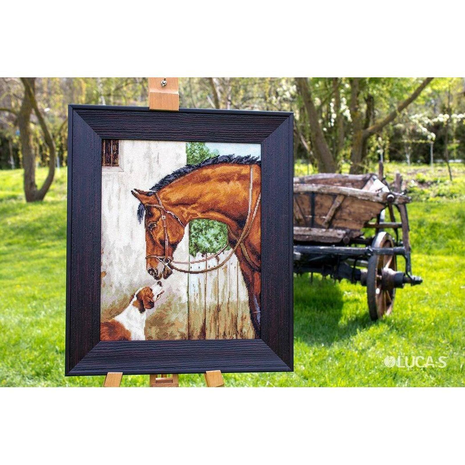 Luca-s Hunter And Foxhound Counted Cross Stitch Kit