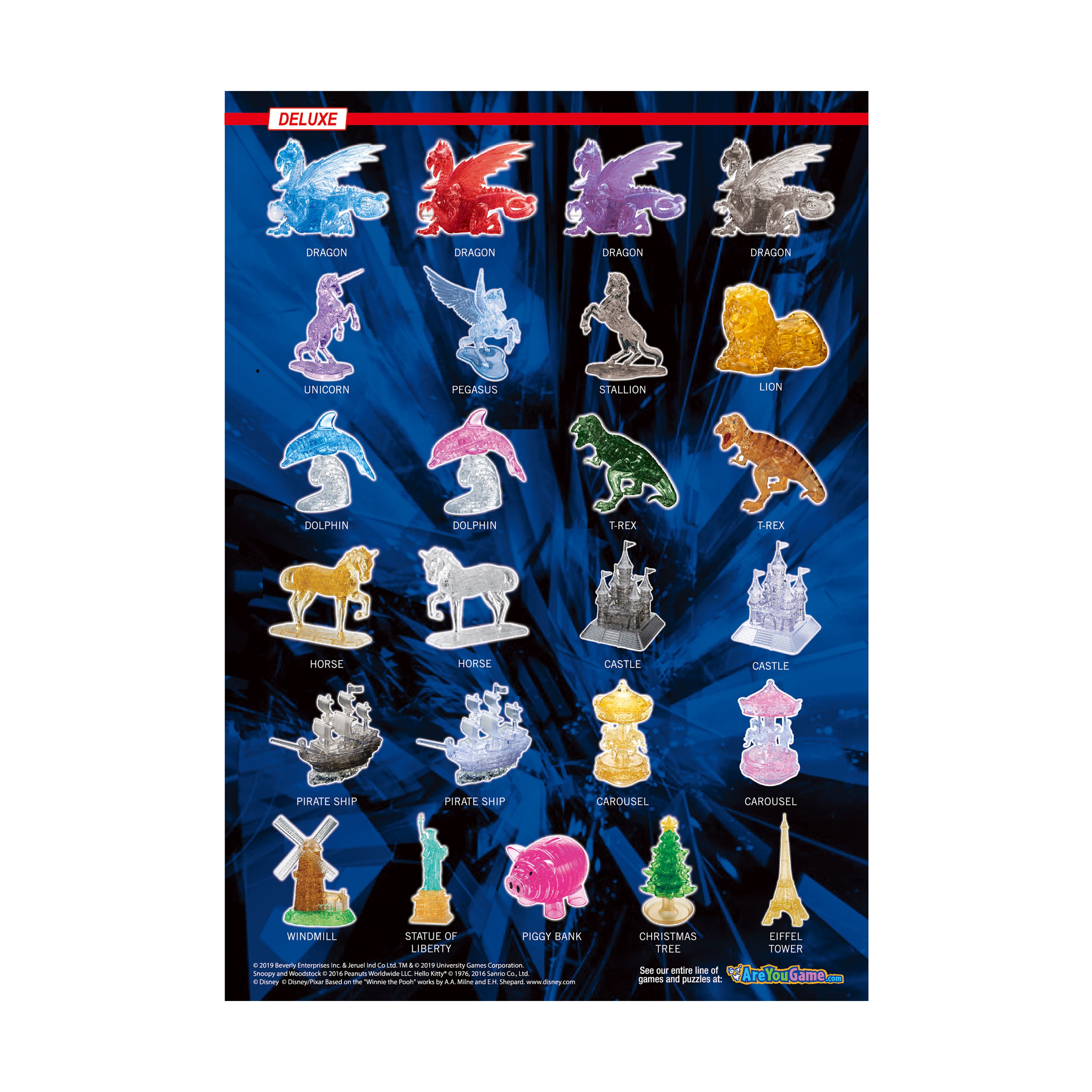 3D Crystal Puzzle - Moving Teddy Bear: 48 Pcs