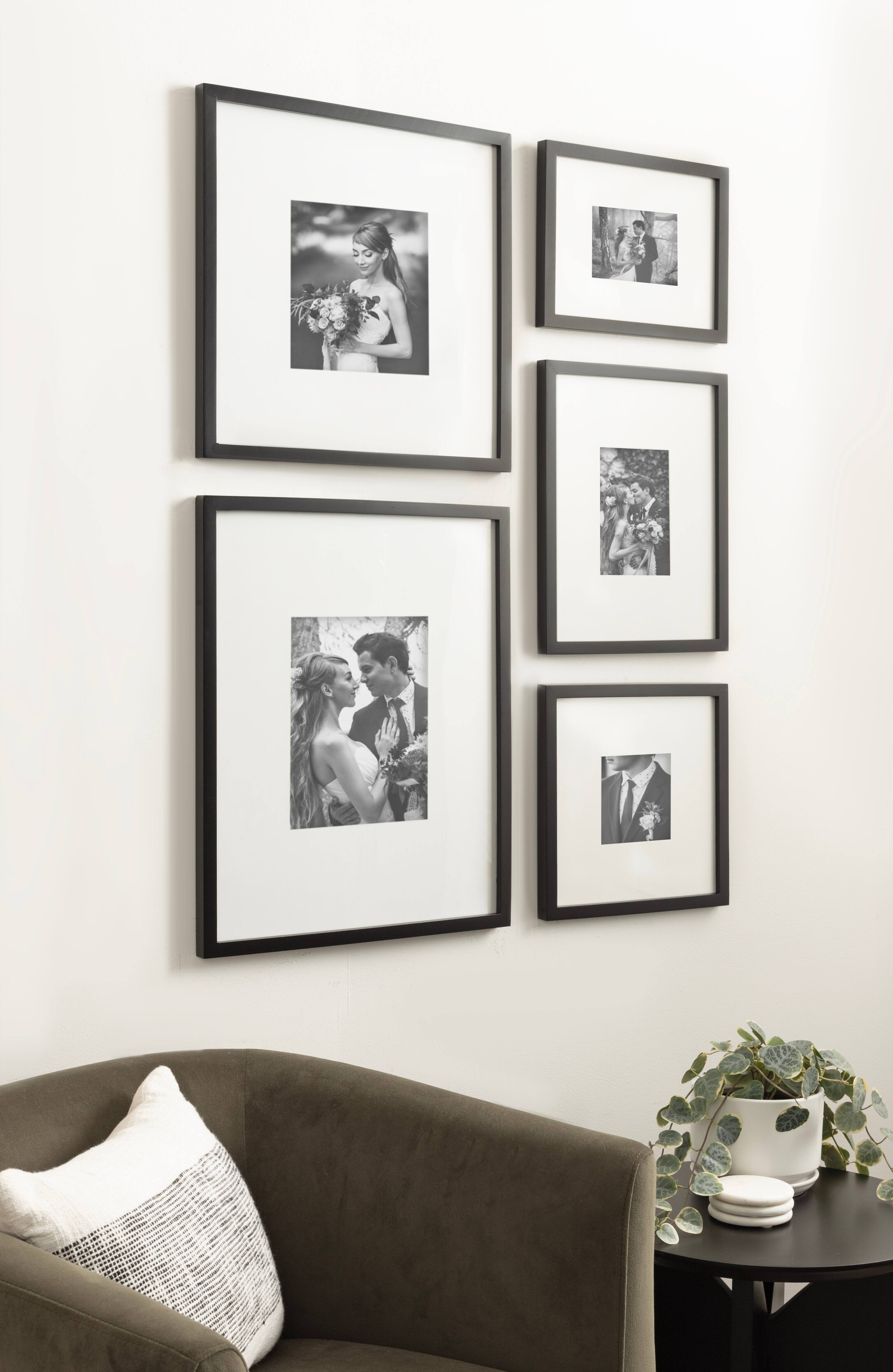 Kate and Laurel Gallery MDF Wall Matted Frame Set