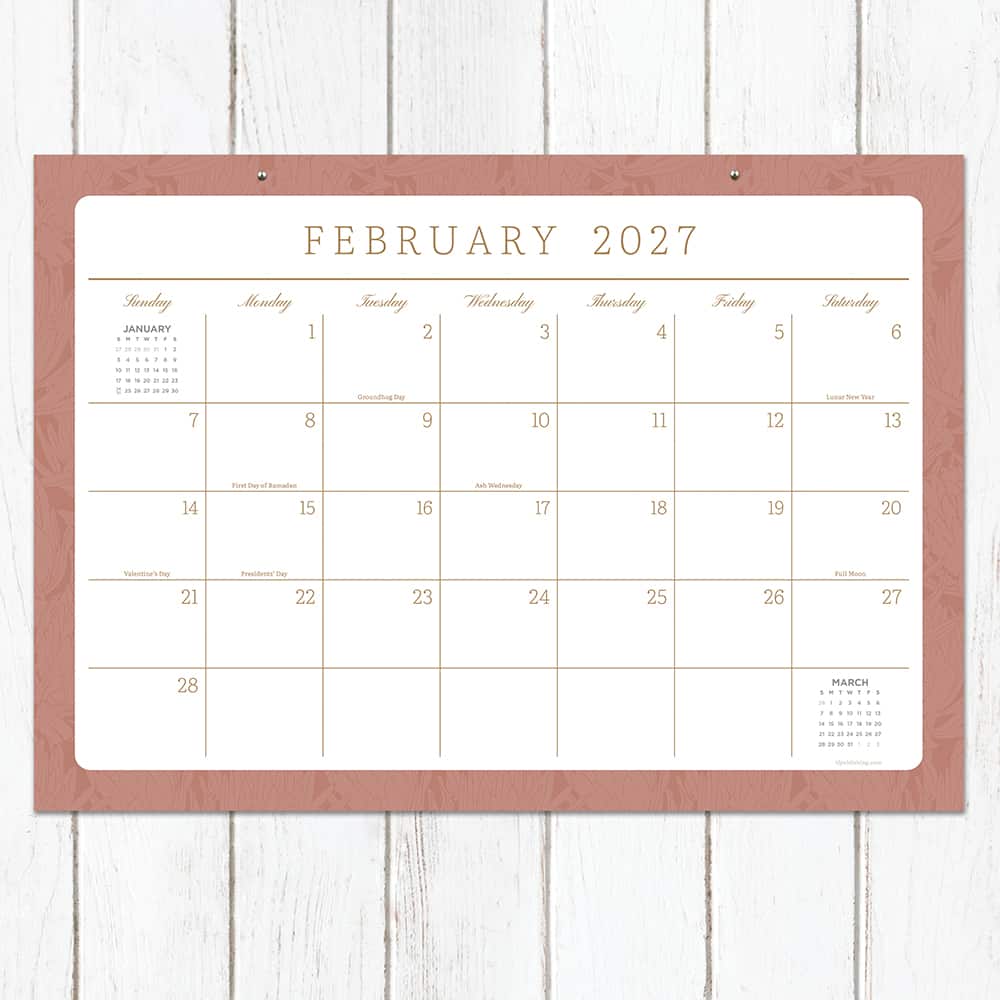 2027 Artisan Legacy Medium Desk Pad Monthly Blotter Calendar
