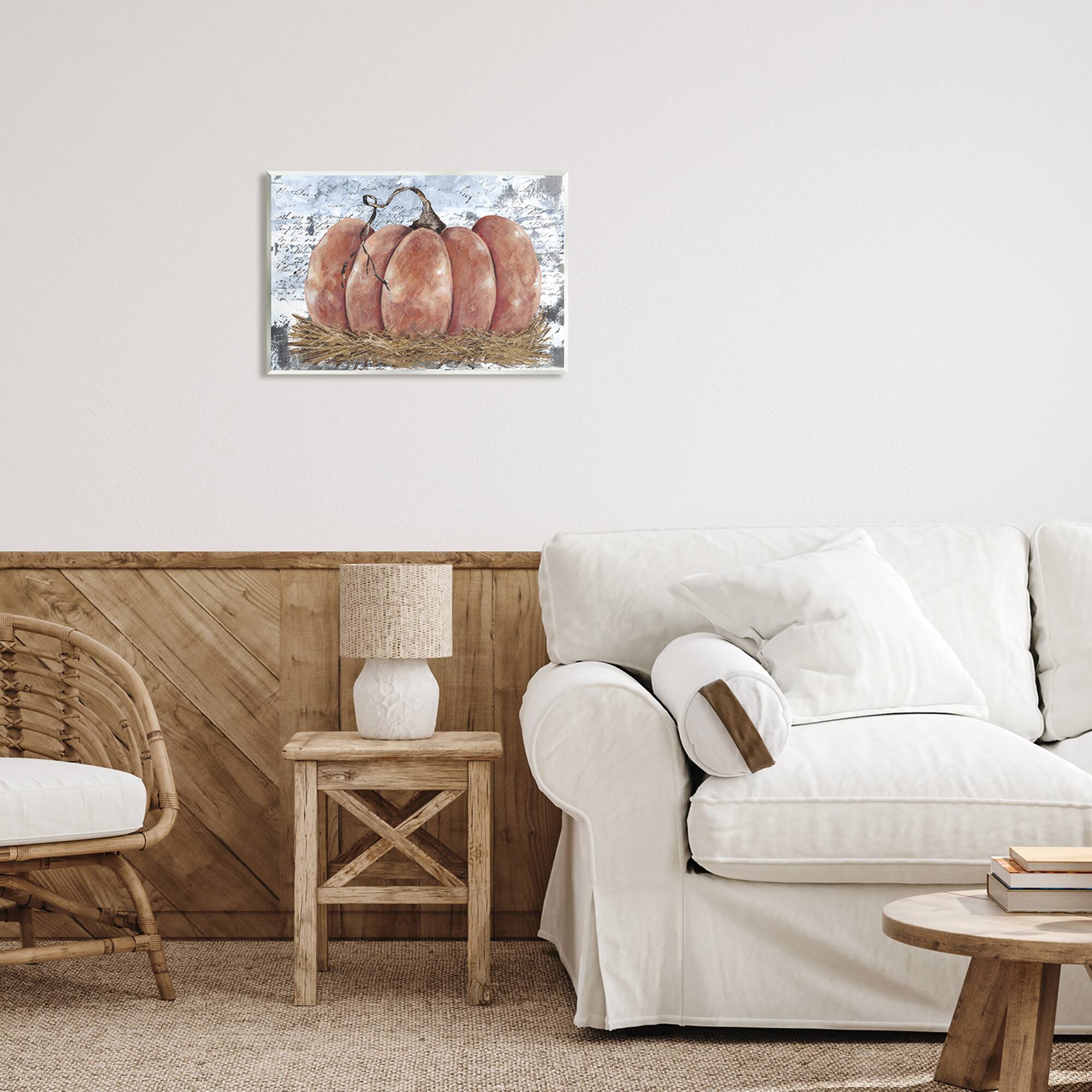 Stupell Industries Abstract Pumpkin Collage Wall Plaque Art