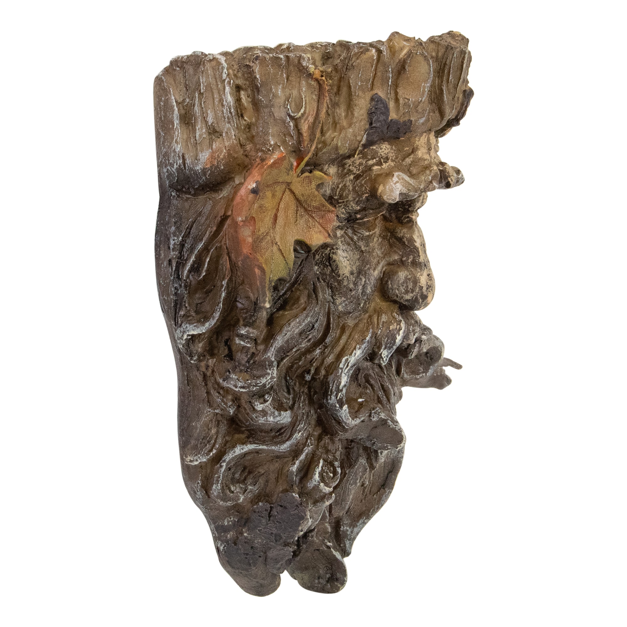 10.25" Brown Tree Face Outdoor Garden Planter