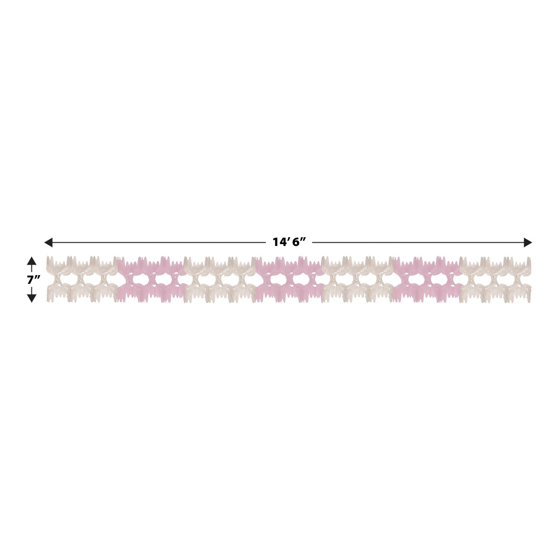 Beistle 14.5ft. Pink & White Pageant Garlands, 2ct.