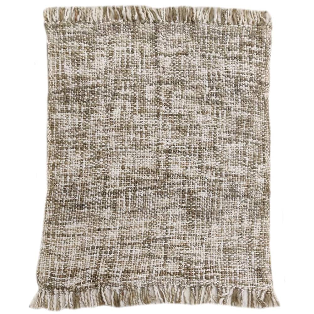 50" x 60" Beige Soft Flannel Throw by Ashland®