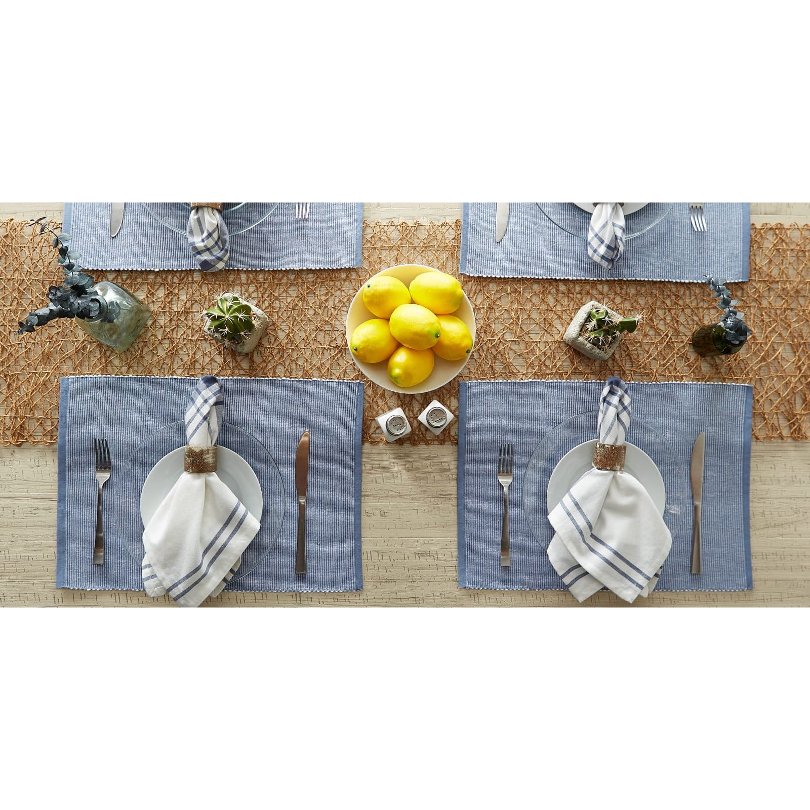 DII® 2-Tone Ribbed Placemats