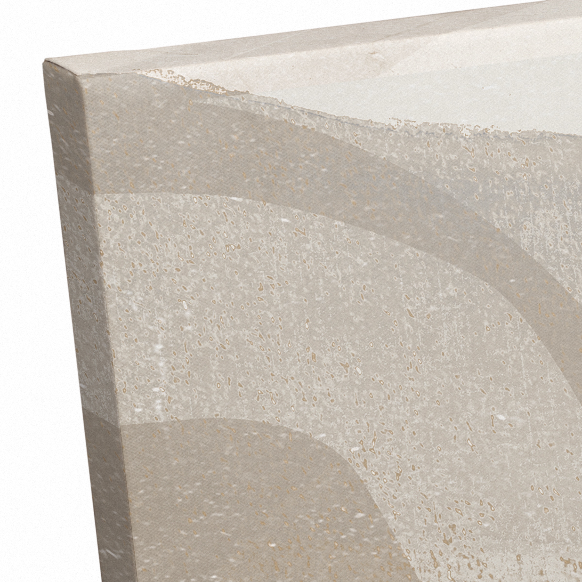 Abstract Layered Shapes Canvas Wall Art