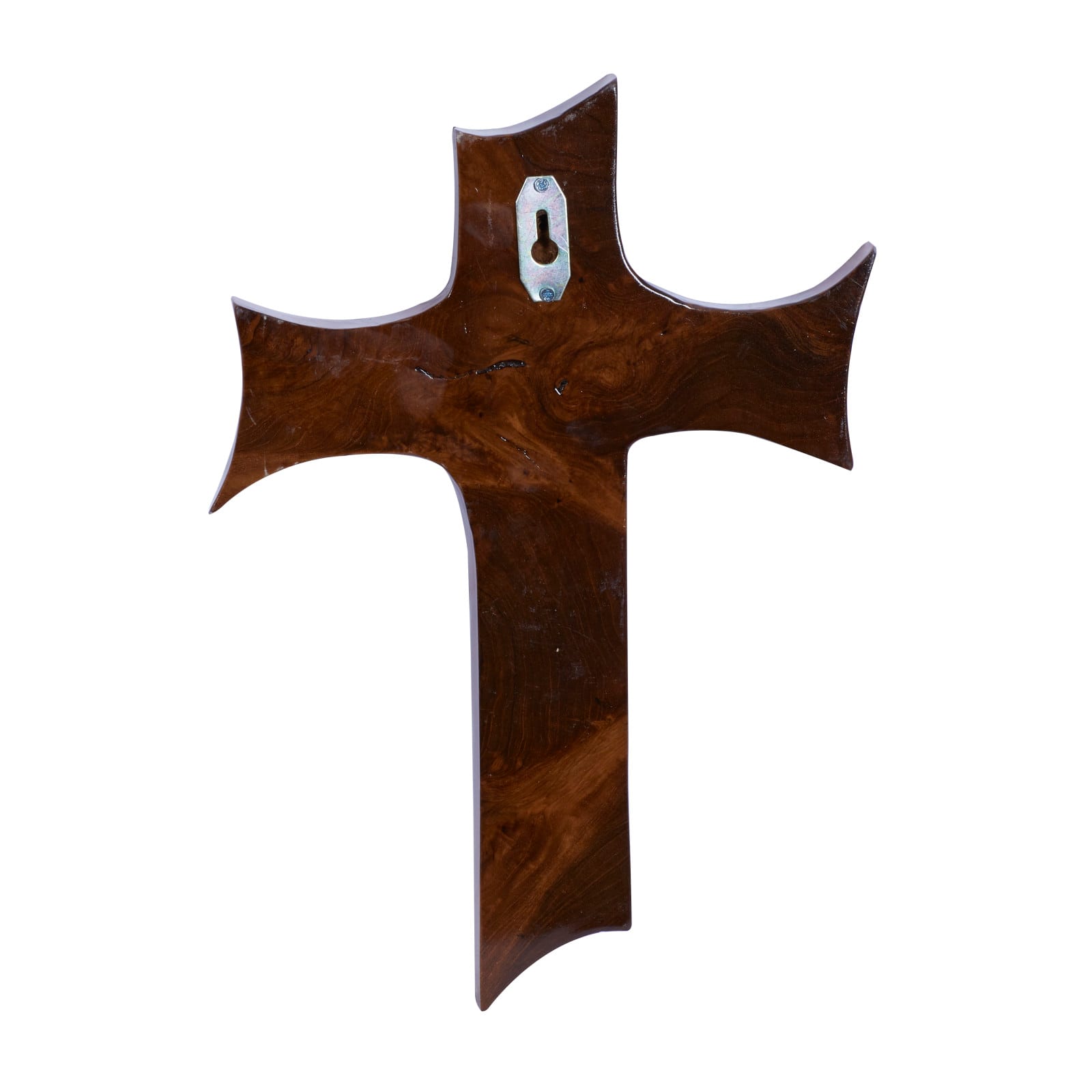 Brown Teak Wood Eclectic Style Wall Decor 14" x 10" x 1"