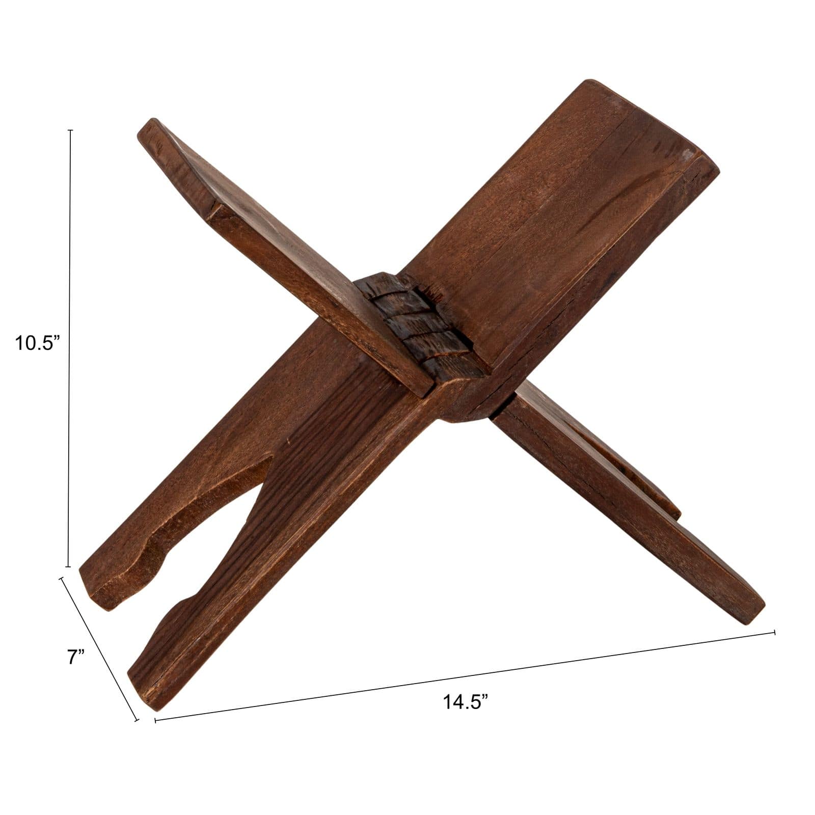 Hello Honey® 16" x 11" Reclaimed Wood Oversized Folding Book Holder