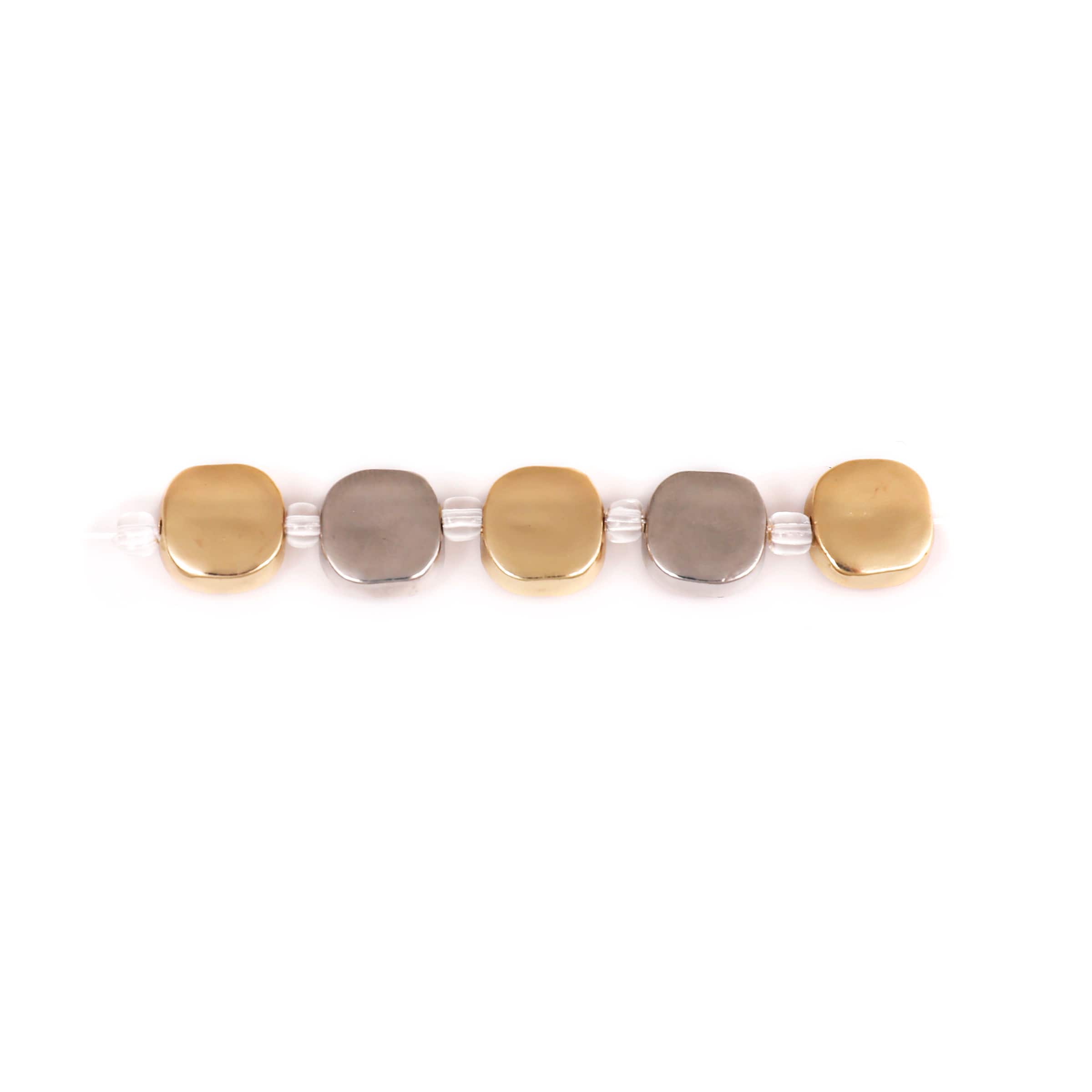 11mm Square Metal Beads by Bead Landing™