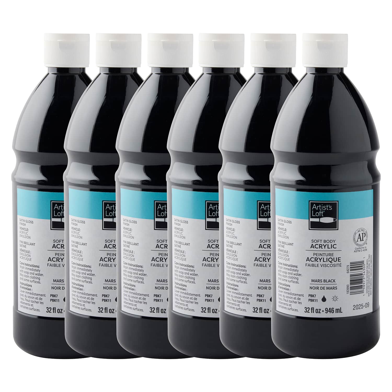 6 Pack: Soft Body Acrylic by Artist's Loft® 32oz