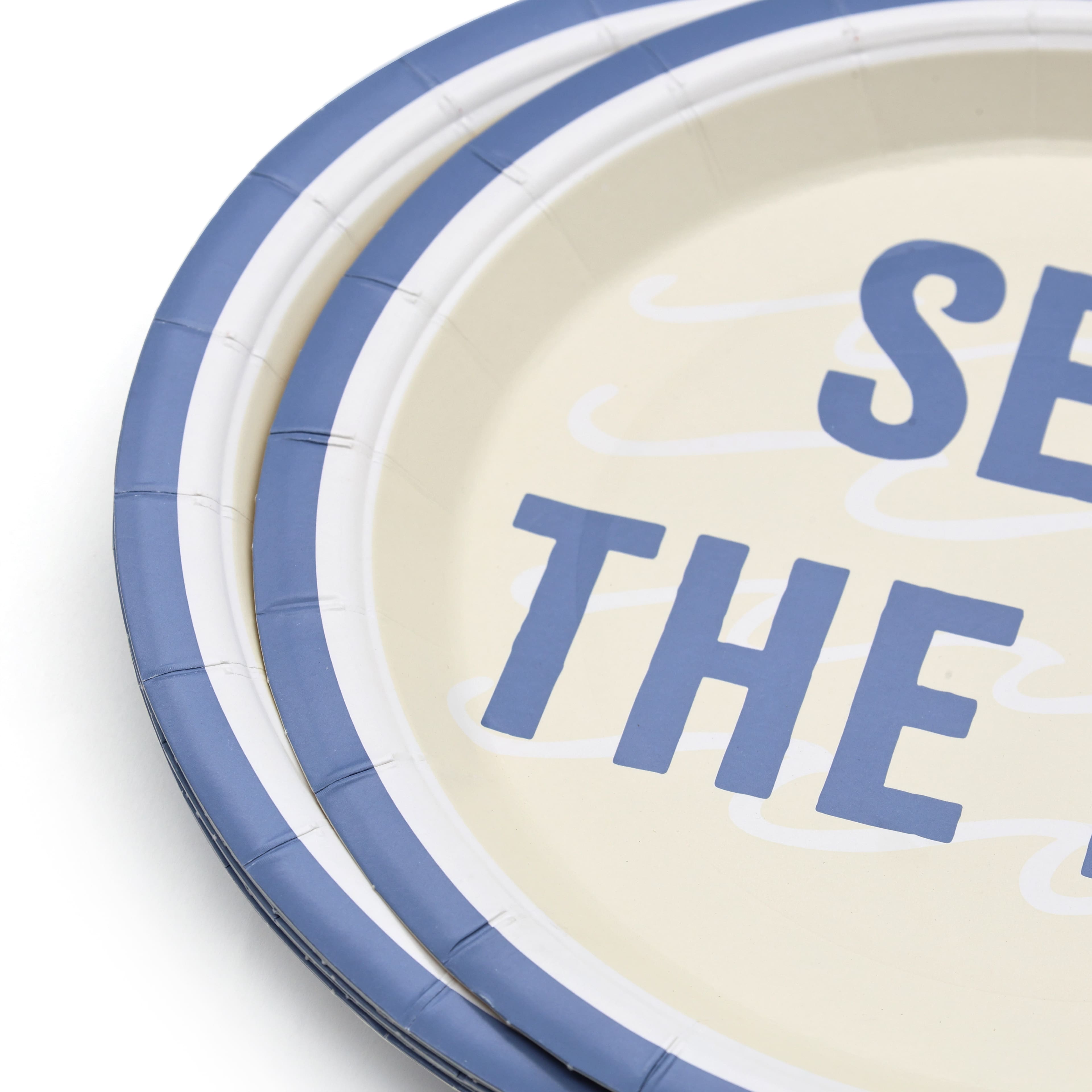 7" Modern Coast Seas the Day Snack Plates, 10ct. by Celebrate It™