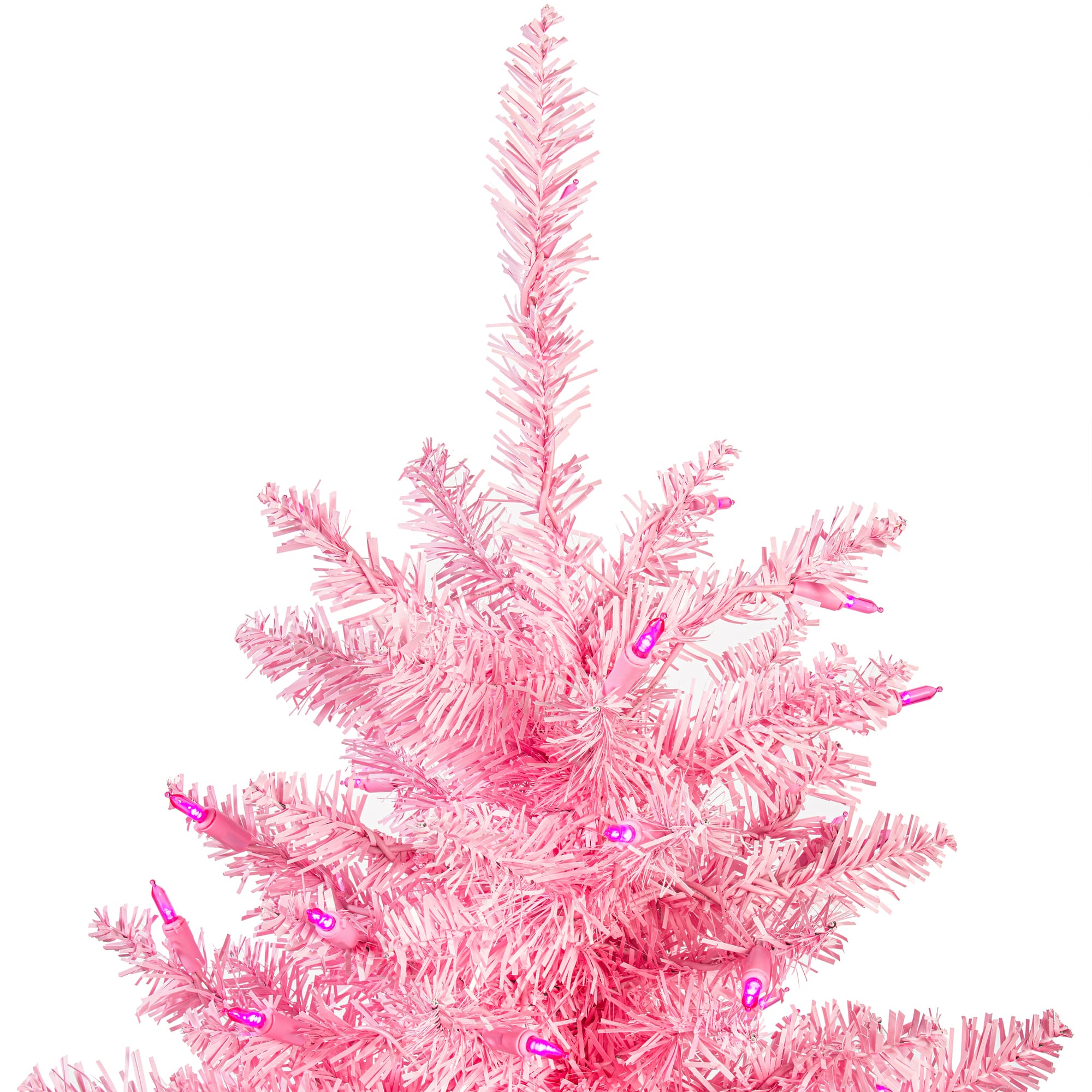 3ft. Pre-Lit Light Pink Artificial Christmas Tree, Pink Dura-Lit® LED Lights