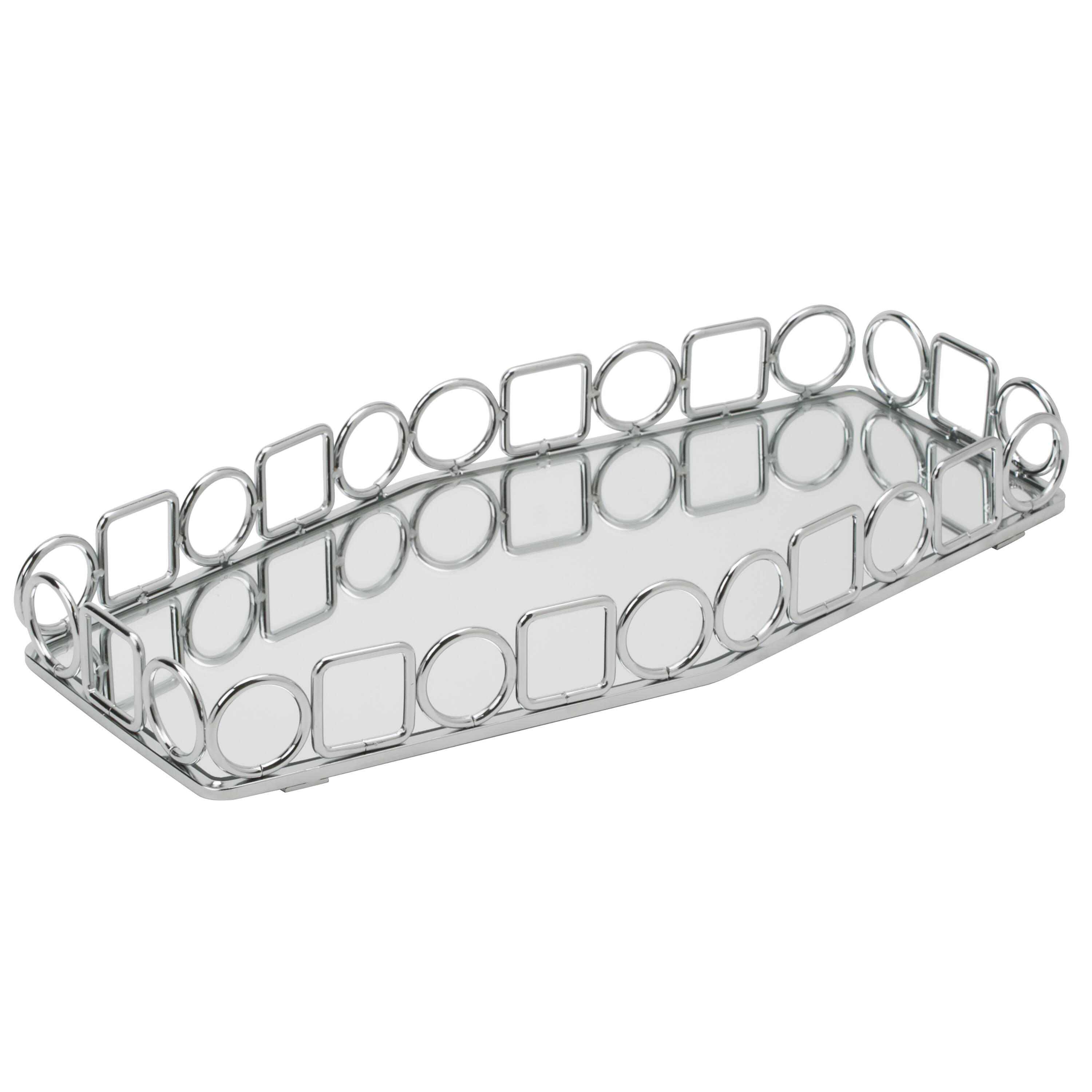 Home Details Circles & Squares Vanity Mirror Tray