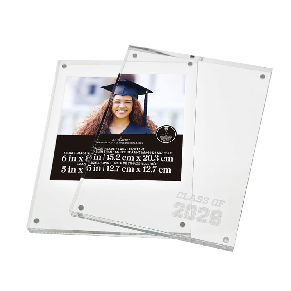 6" x 8" Clear Engravable 2026 Float Frame, Graduation by Ashland®