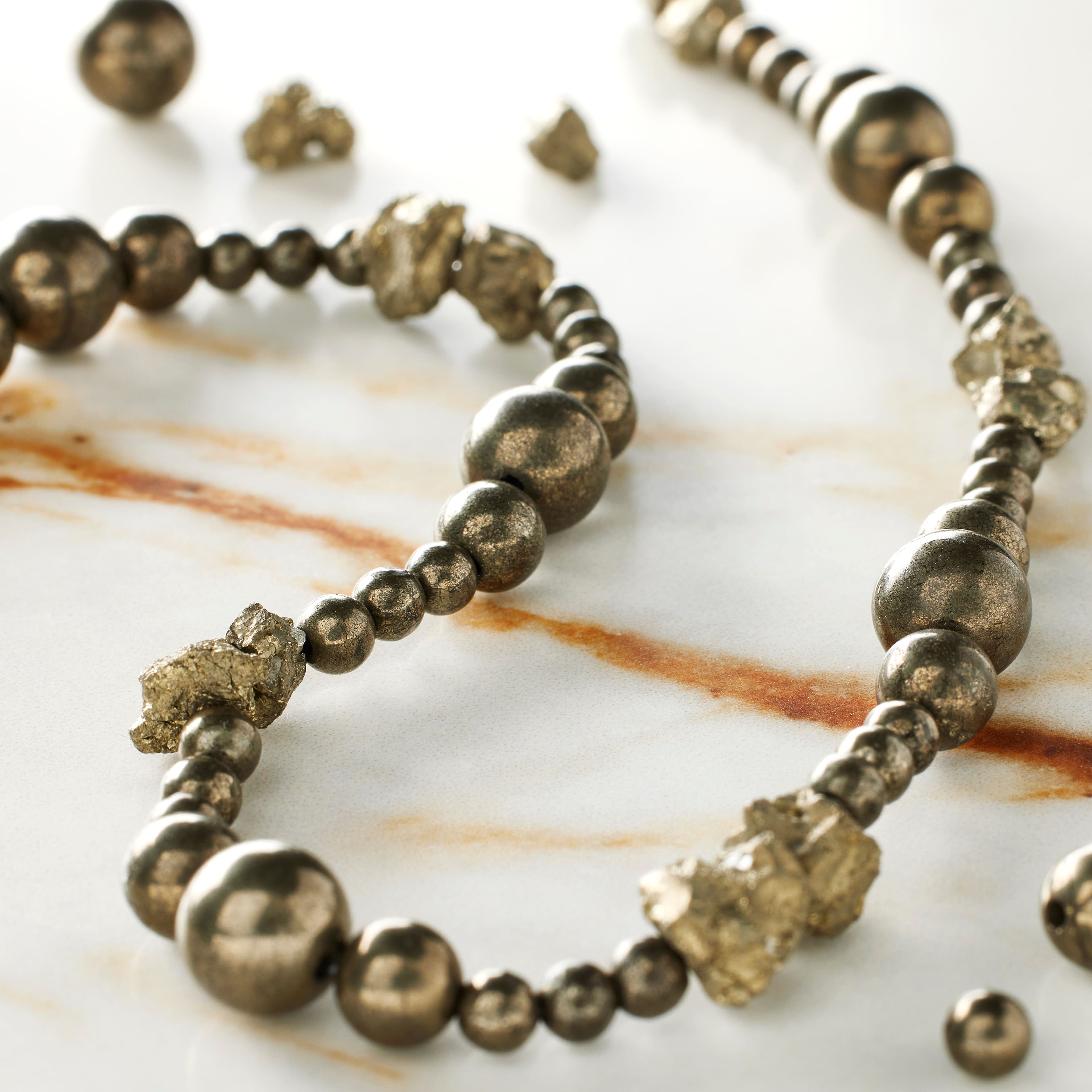 Black Pyrite Semi-Precious Beads Value Pack by Bead Landing™