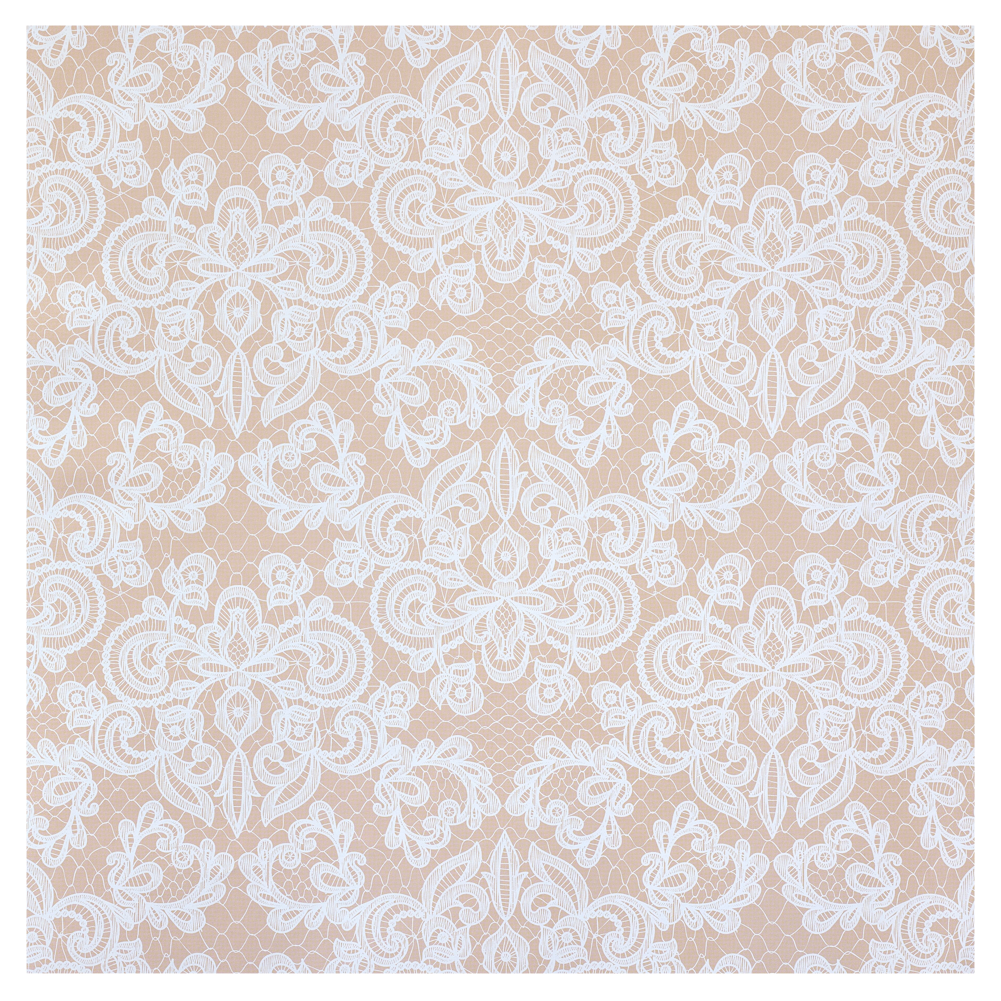 48 Pack: White Lace Cardstock by Recollections™, 12" x 12"