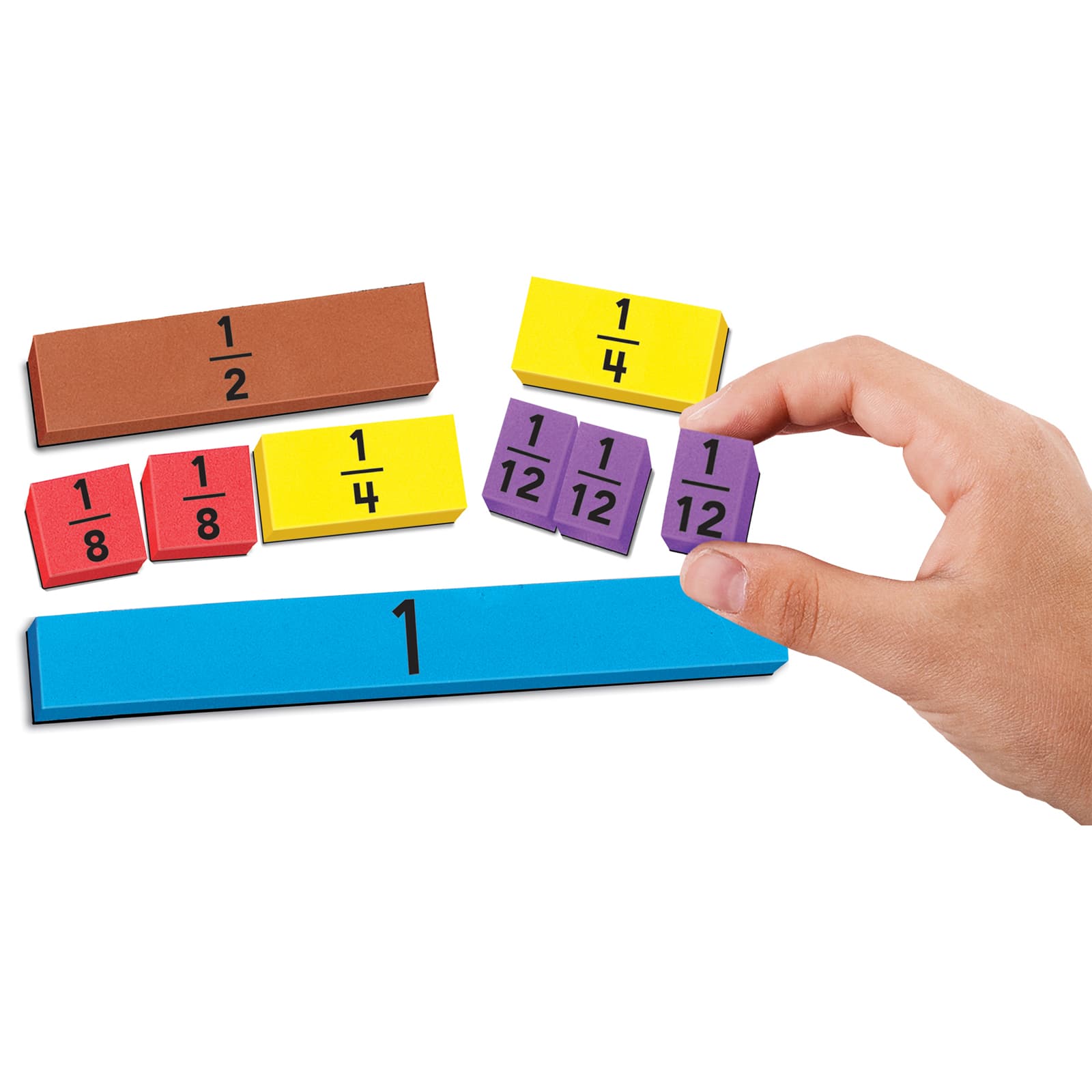 Educational Insights® Foam Magnetic Fraction Strips