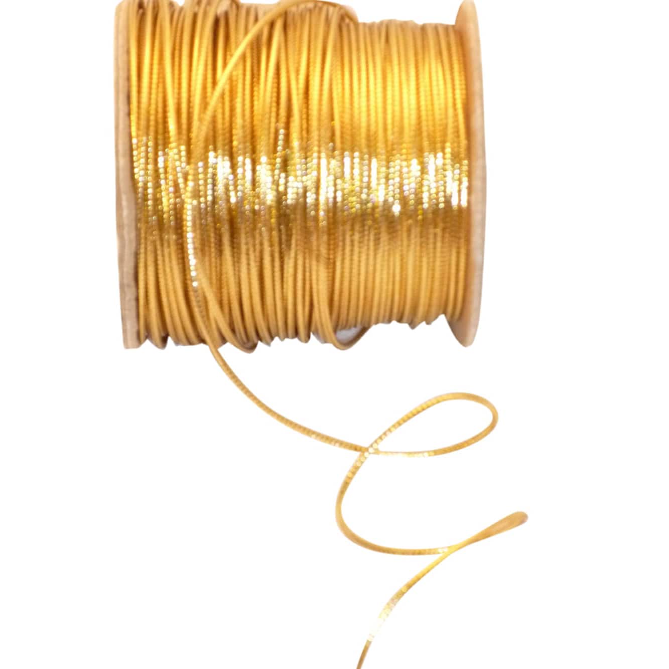 JAM Paper Home Décor Trimmings 1/16" x 100yd. Metallic Wired Braid String