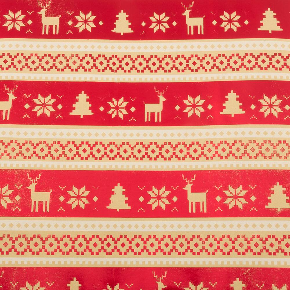 JAM Paper Pixel Christmas Holiday Gift Wrap