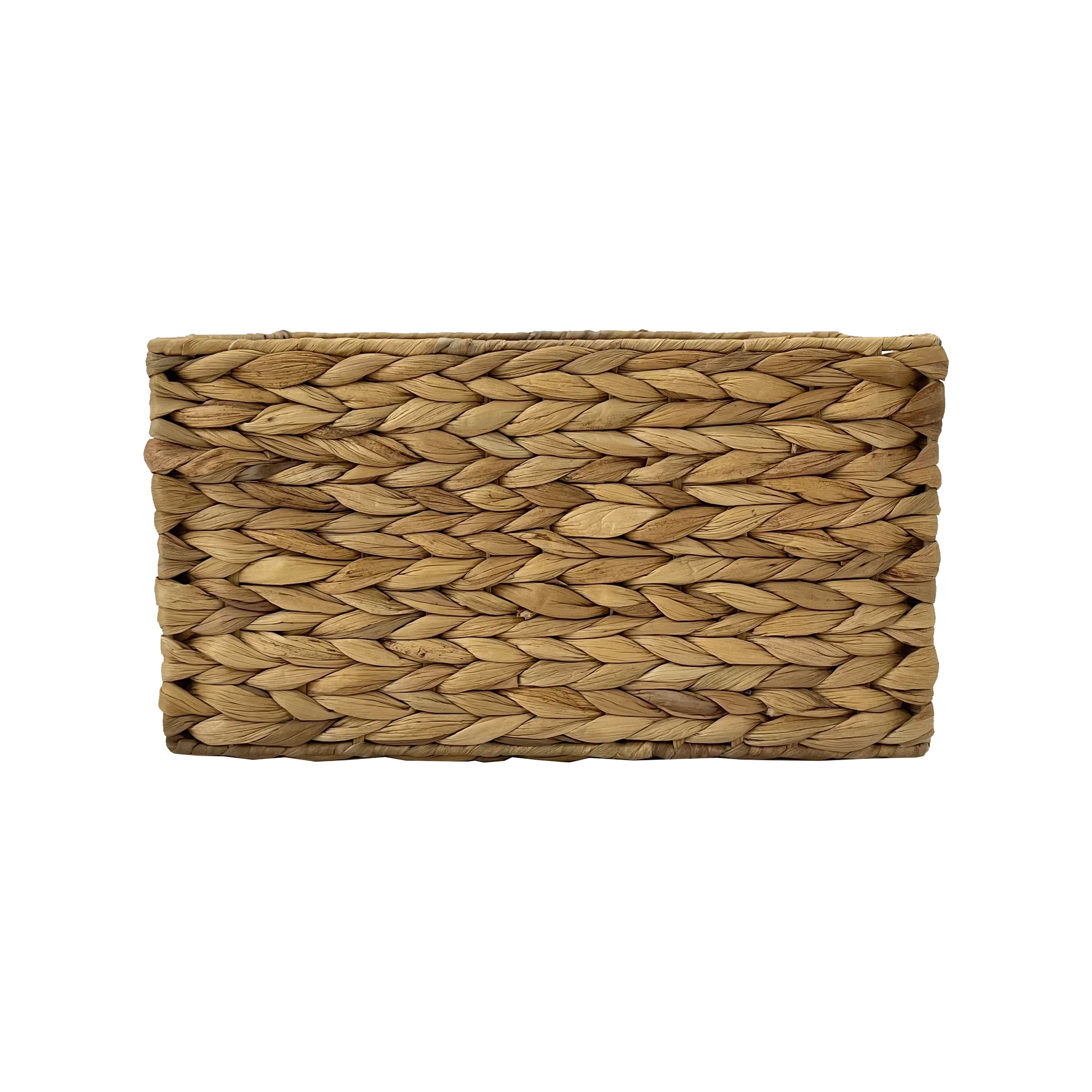 Medium Natural Woven Water Hyacinth Rectangle Basket by Ashland®
